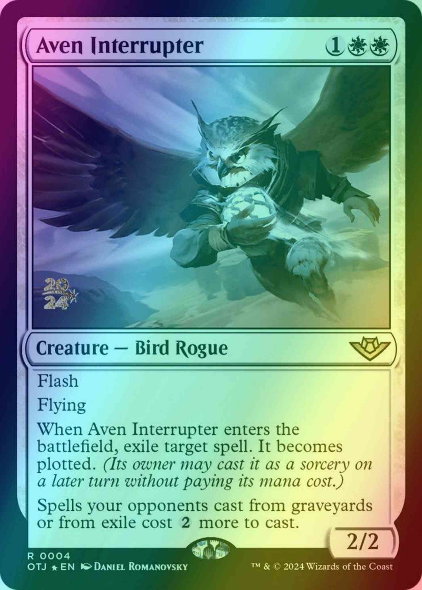 Aven interrupter 4s – Magic Aven Interrupter [4s] [Prerelease] [Outlaws of Thunder Junction: Promos] [Foil]