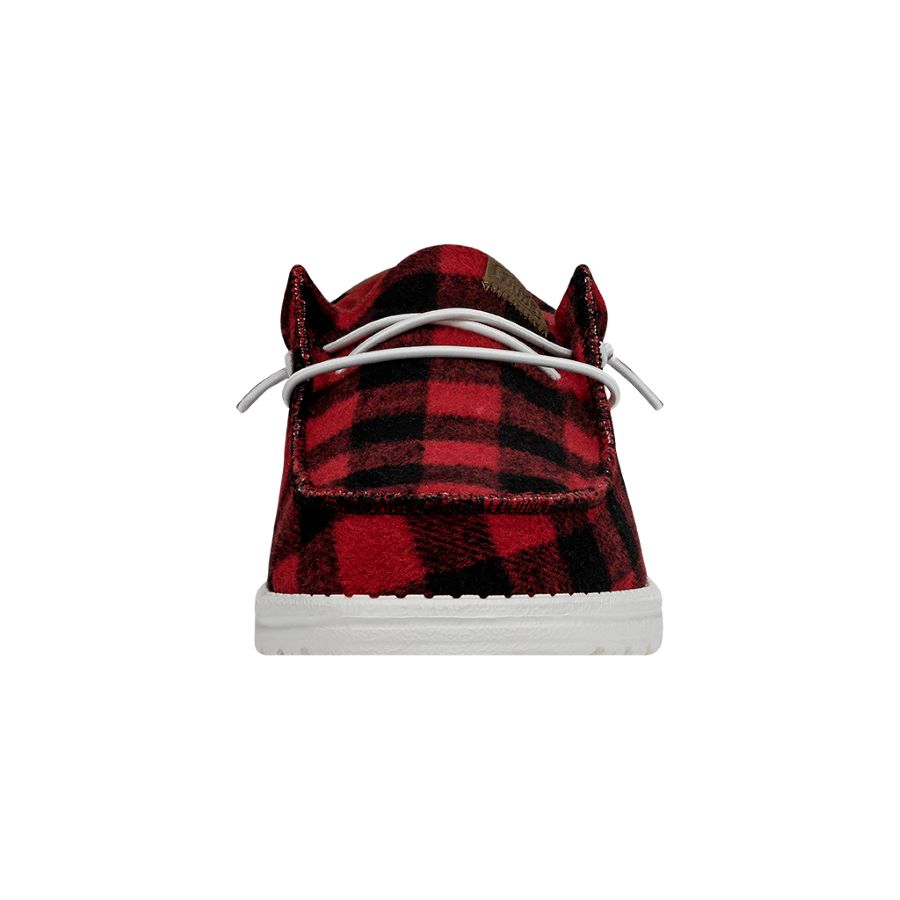 HEYDUDE shoes Wally Buffalo Plaid - Red and Black Plaid - view 4