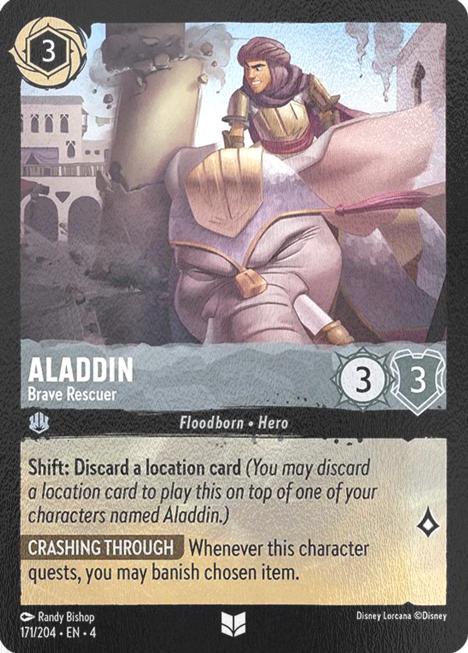 Return cold foil – Lorcana Aladdin - Brave Rescuer - 171/204 [Ursula's Return] [Cold Foil]