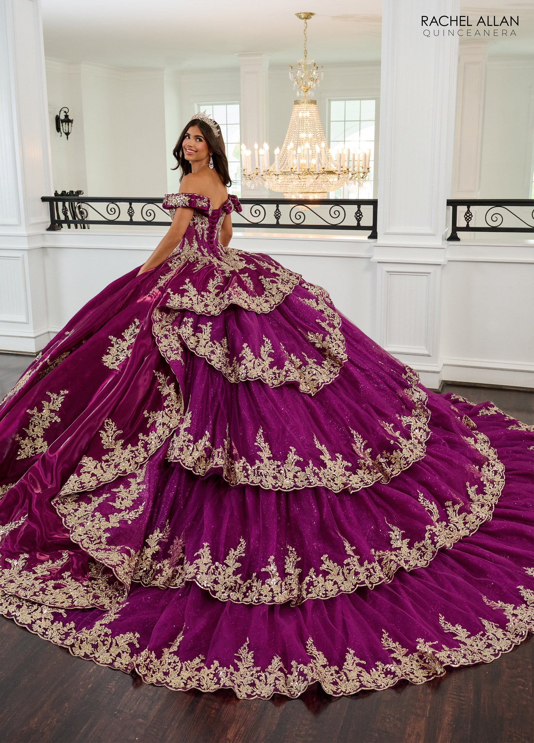 Mary's Bridal Off Shoulder Quinceanera Dress by Rachel Allan RQ3151 - view 2