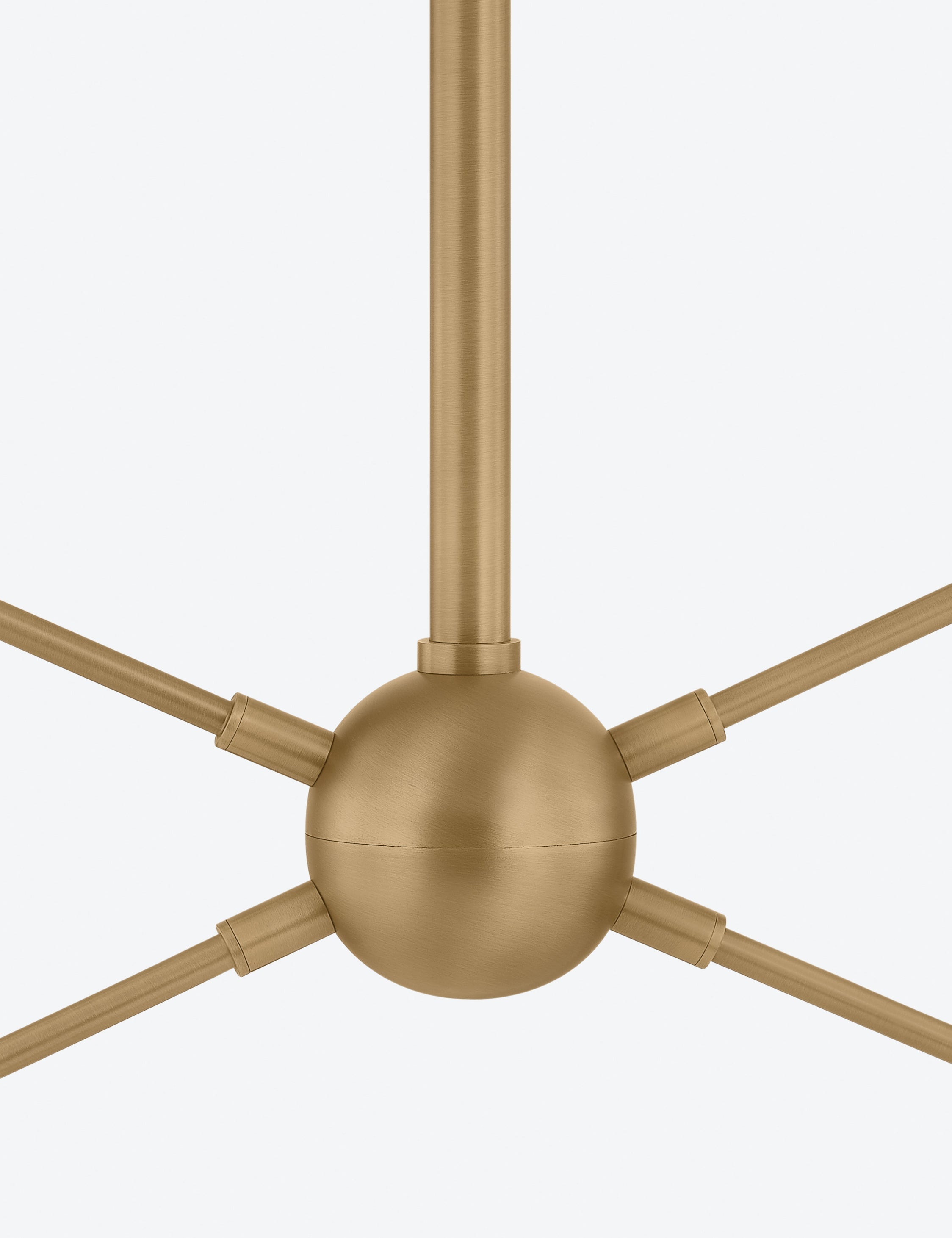 Lulu and Georgia Eleni Linear Chandelier – Aged Brass - view 4