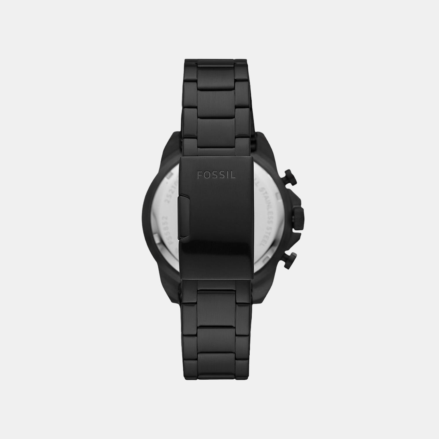 Fossil Bronson Men Quartz Black Dial Chronograph Stainless Steel Watch FS5853 - view 2
