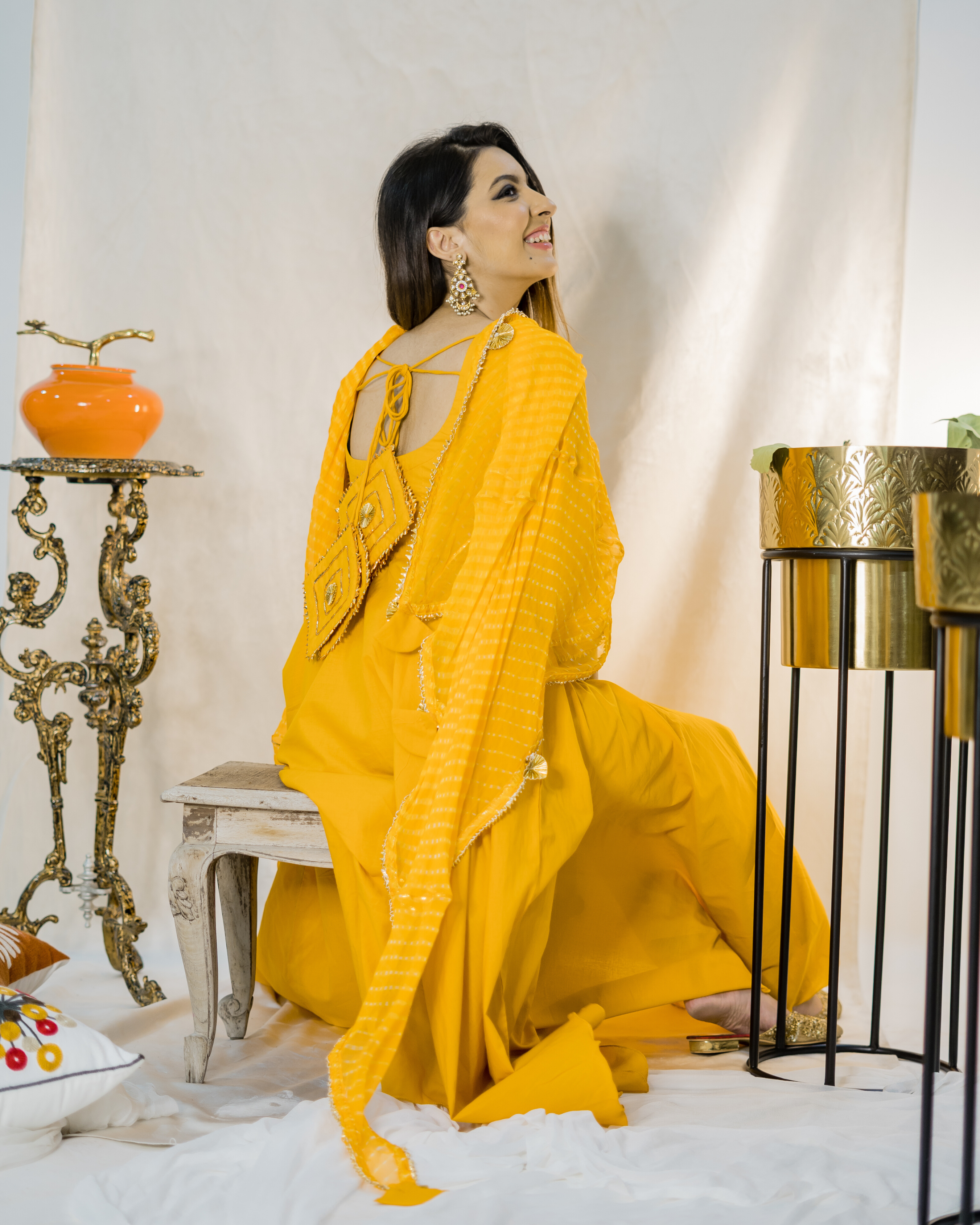 Aachho Tangelo Leheriya Suit Set - view 3