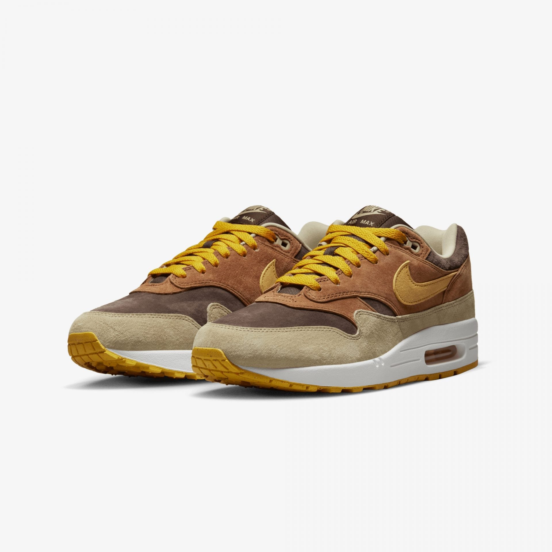 Nike | AIR MAX 1 PREMIUM { PECAN/YELLOW OCHRE-BAROQUE BROWN