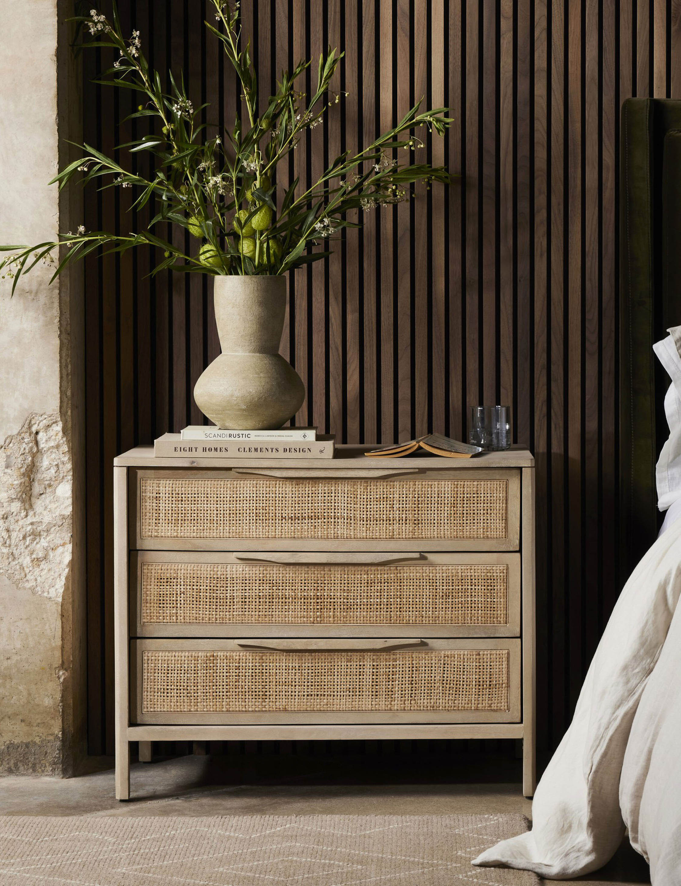 Lulu and Georgia Hannah 3-Drawer Nightstand - view 16