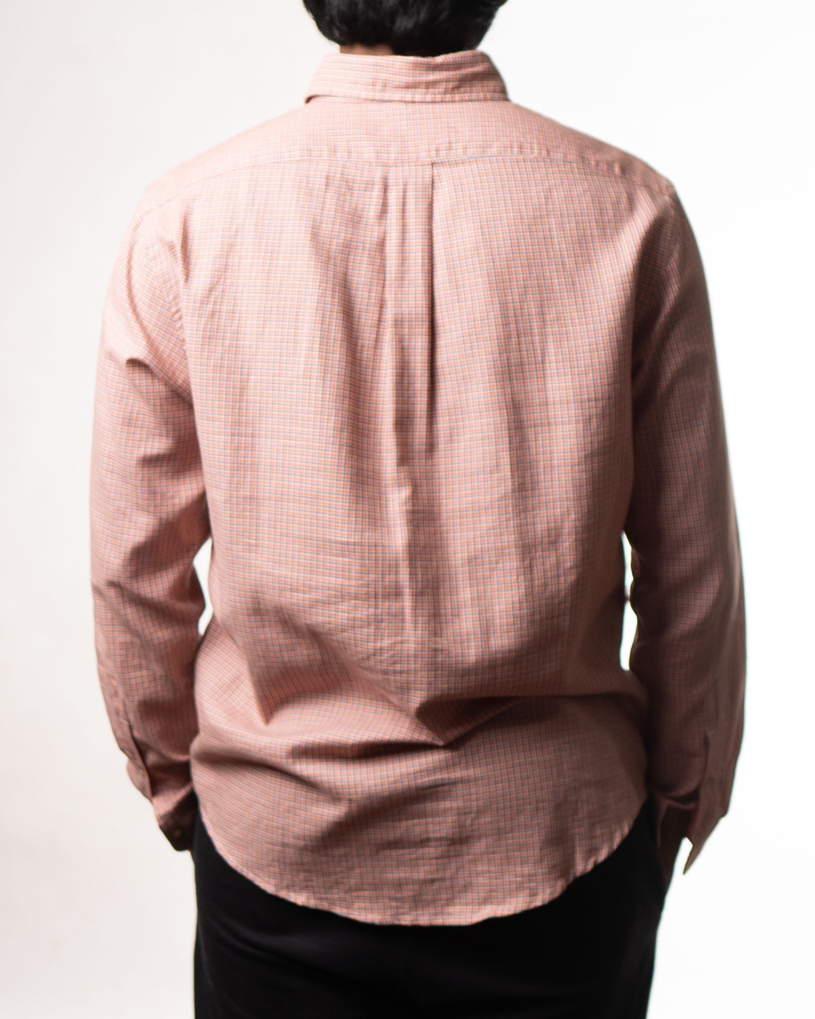 Ralph Lauren Slim Fit Red Plaid Buttondown Shirt - view 4