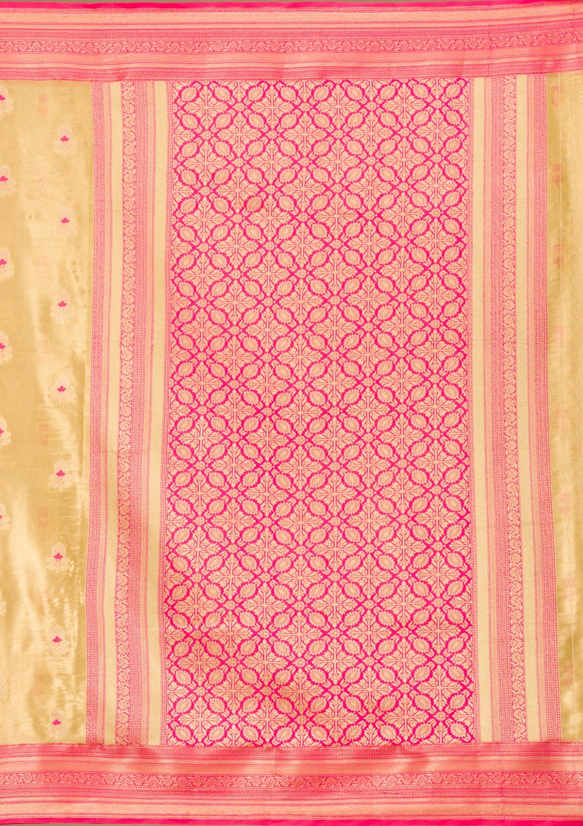 Koskii Leaf Green Zariwork Tissue Saree – Women's - view 7