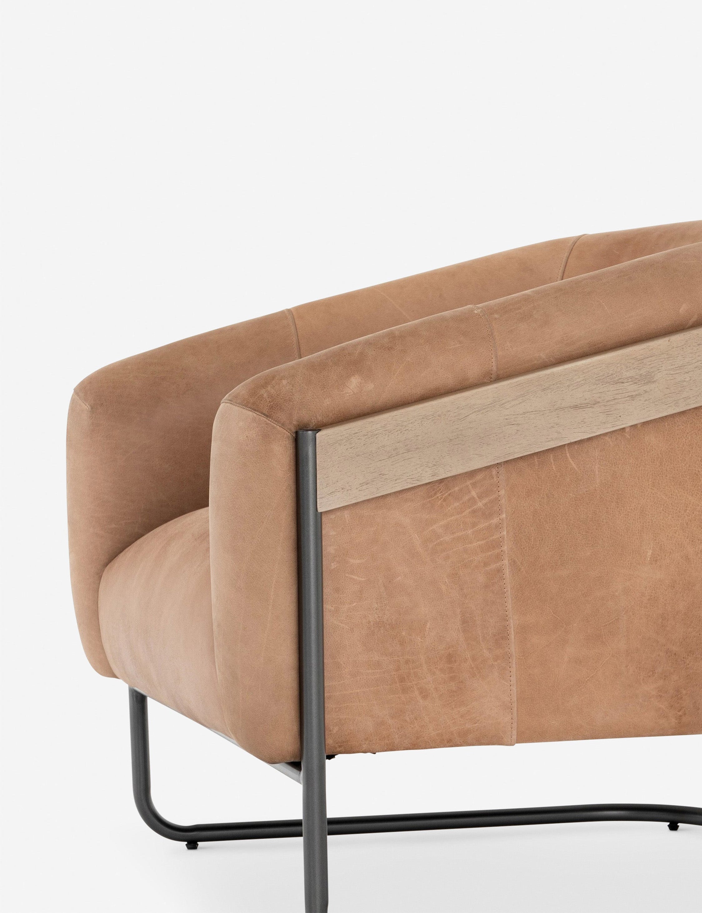 Lulu and Georgia Gianni Leather Accent Chair - view 6