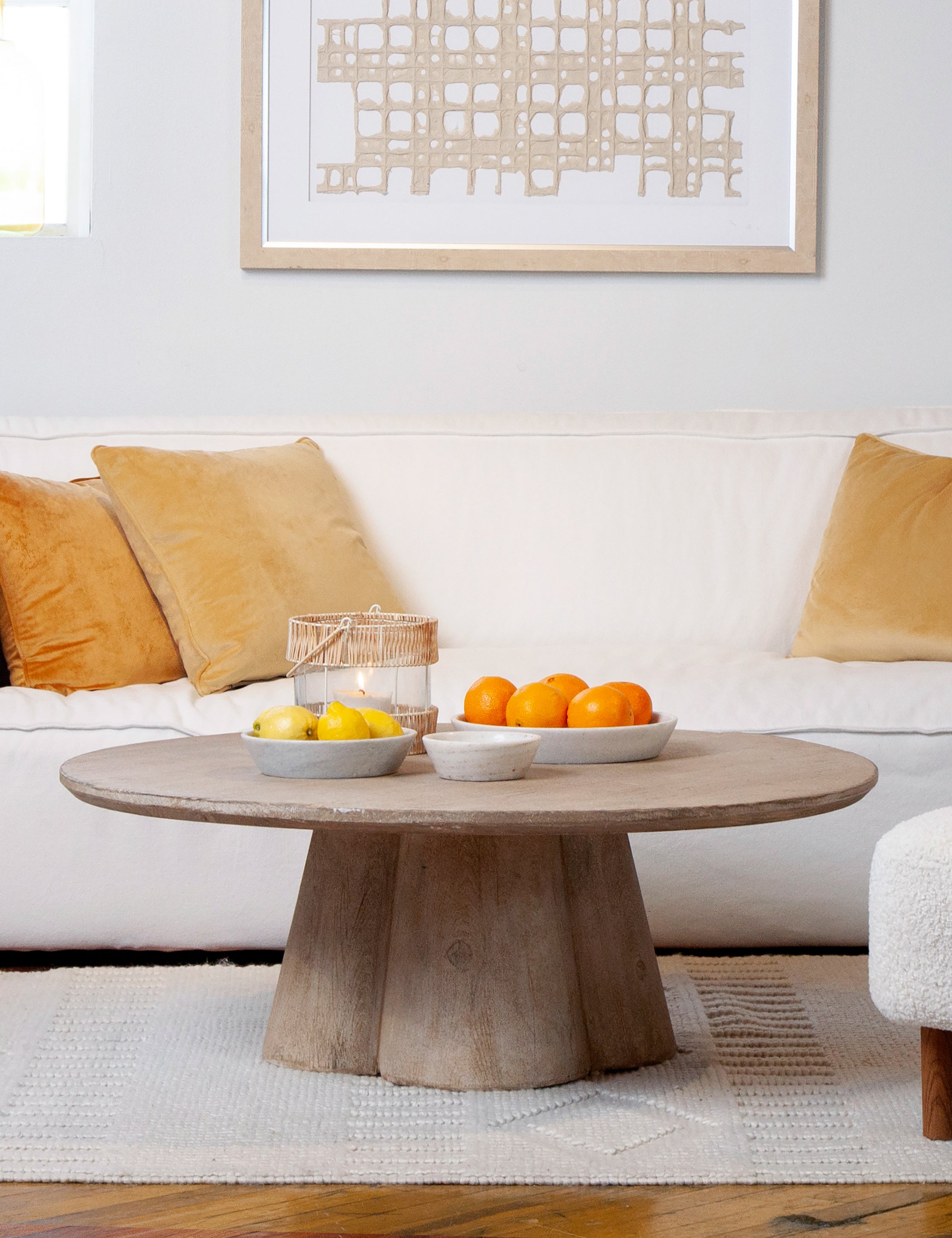 Lulu and Georgia Bolton Round Coffee Table – Natural - view 2