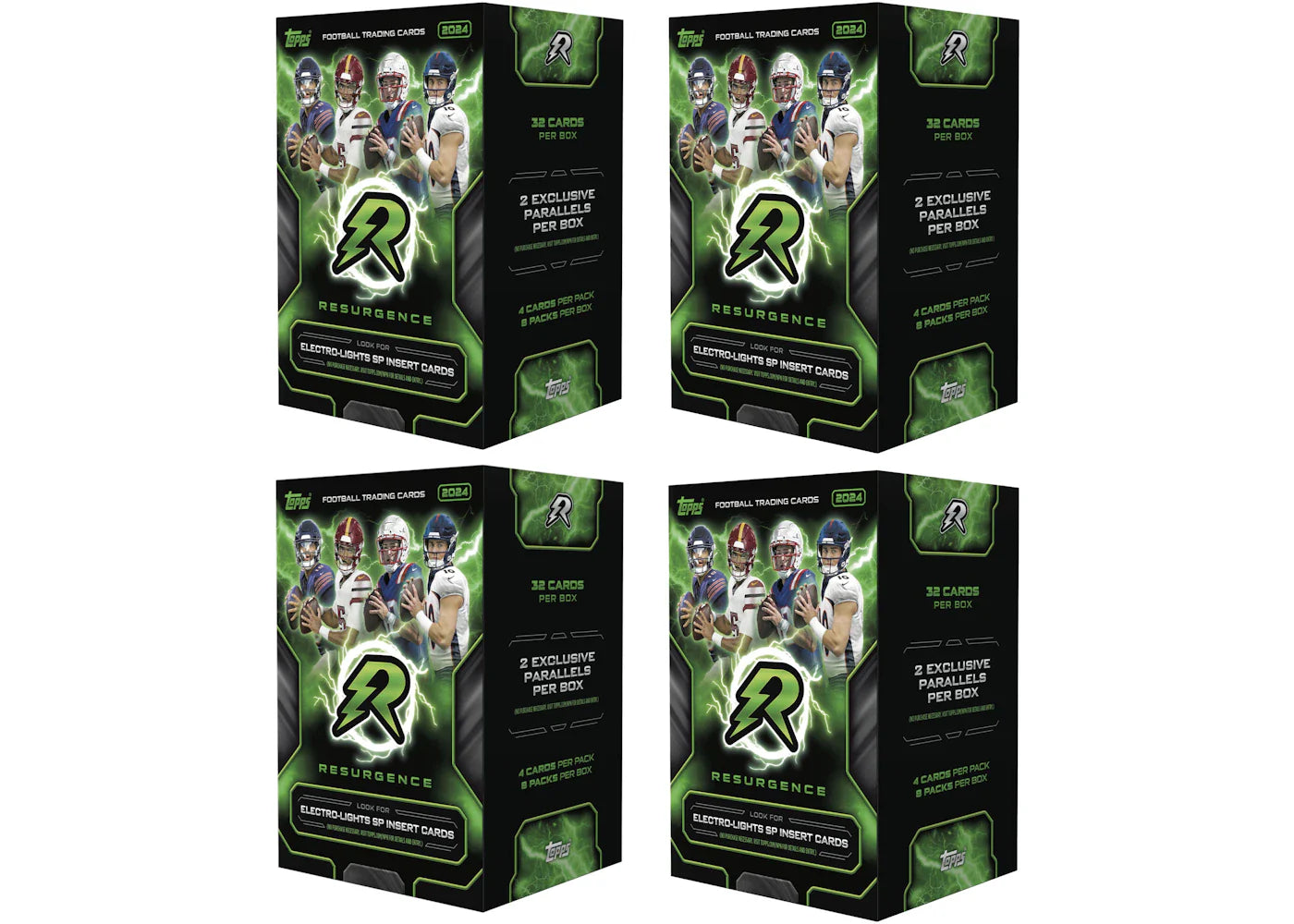 2024 Topps Resurgence Football Value Box 4x Lot