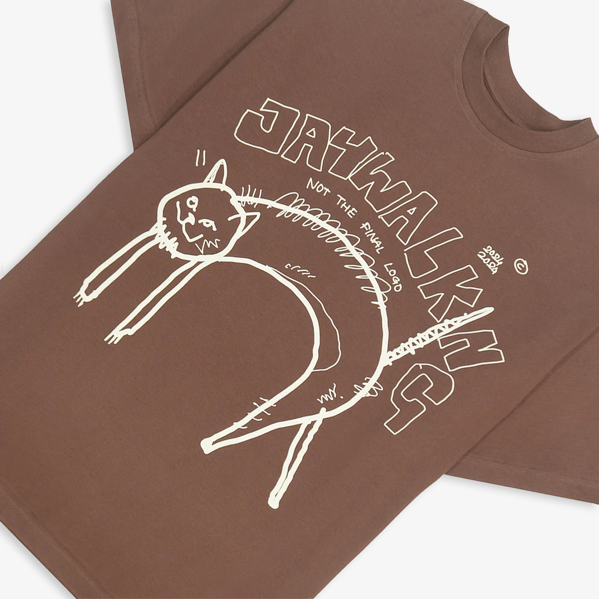 Jaywalking | Cat T-shirt { Brown - view 3