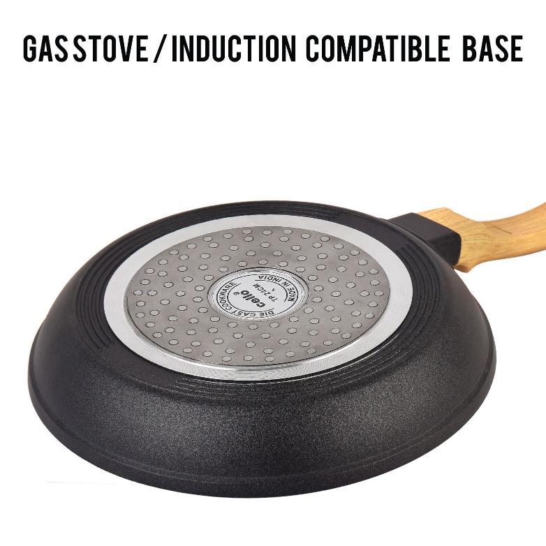 Cello Castello Die Cast Induction Base Taper Fry Pan - view 7