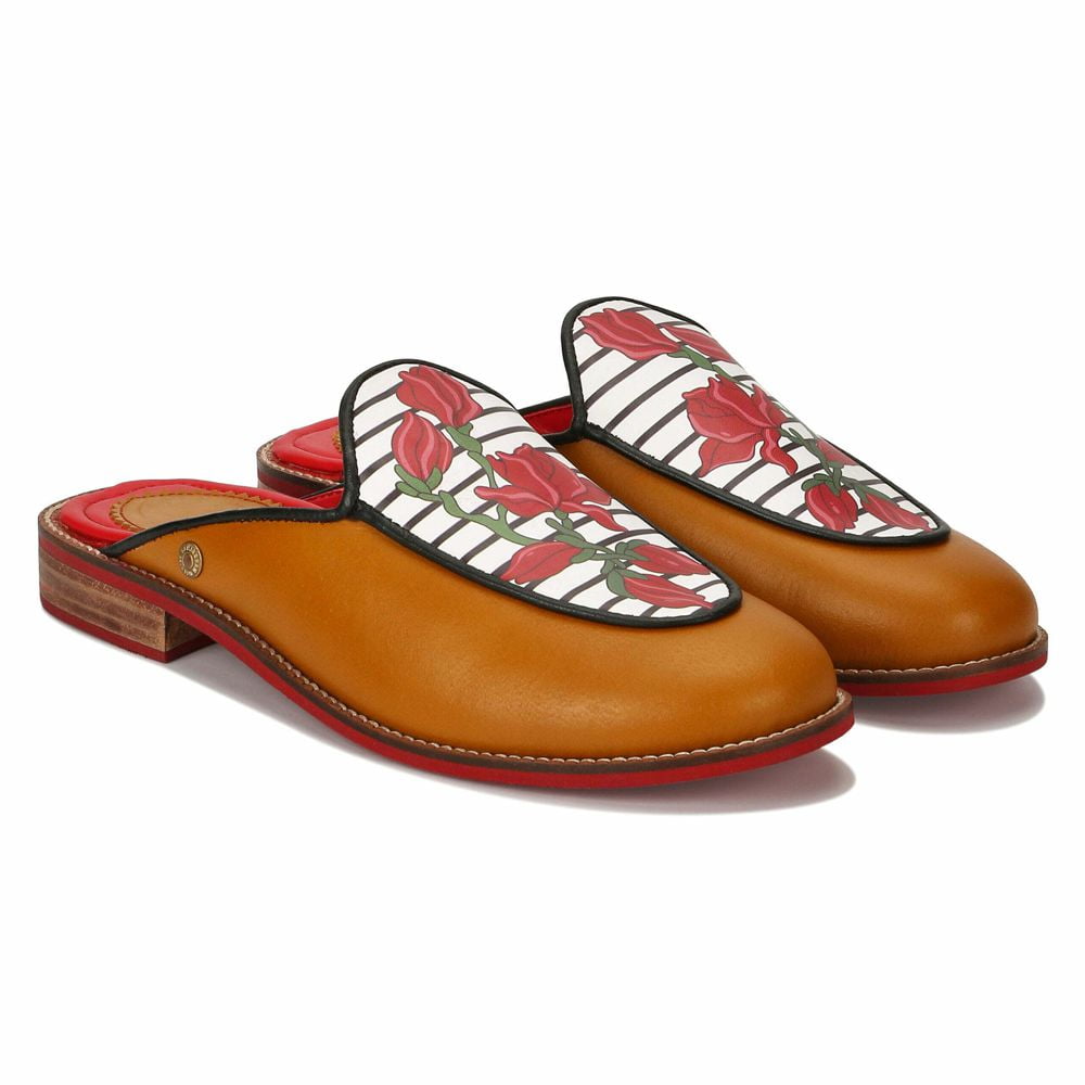 Banjaaran India Bloom Mule for Women – Mustard (discontinued)
