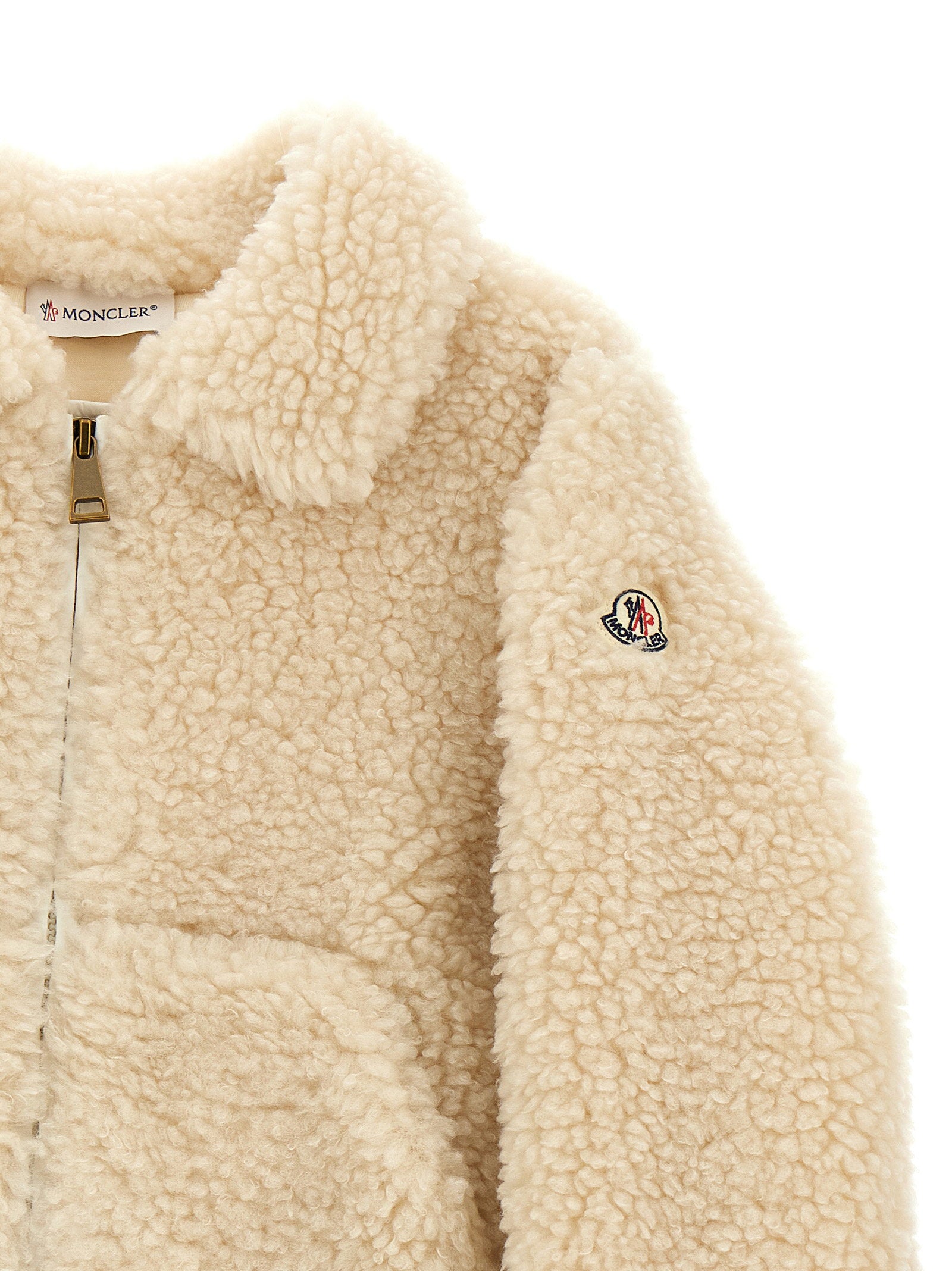 Moncler Enfant Teddy Effect Sweatshirt – 100% polyester - view 3