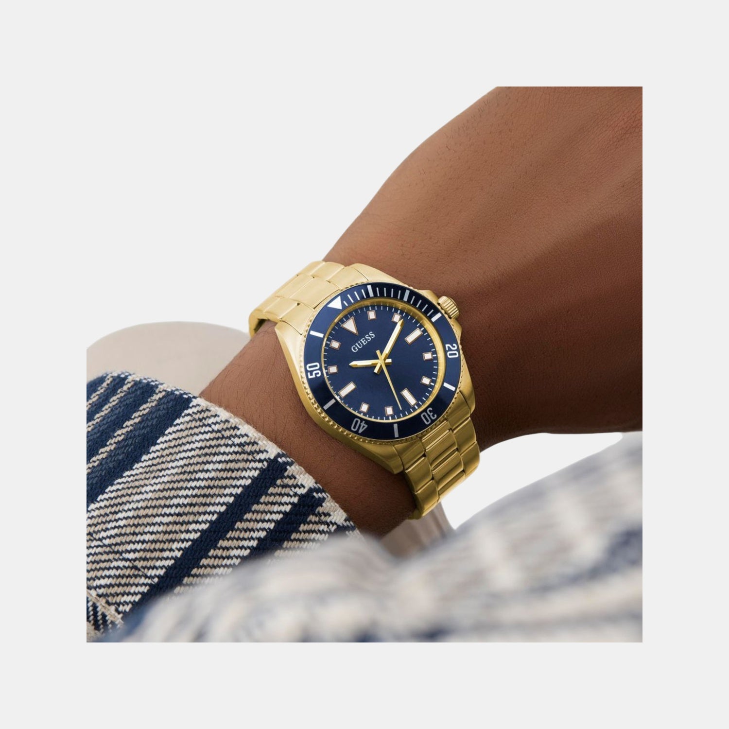 Guess Cliff Men Quartz Blue Dial Analog Stainless Steel Watch GW0968G2 - view 6