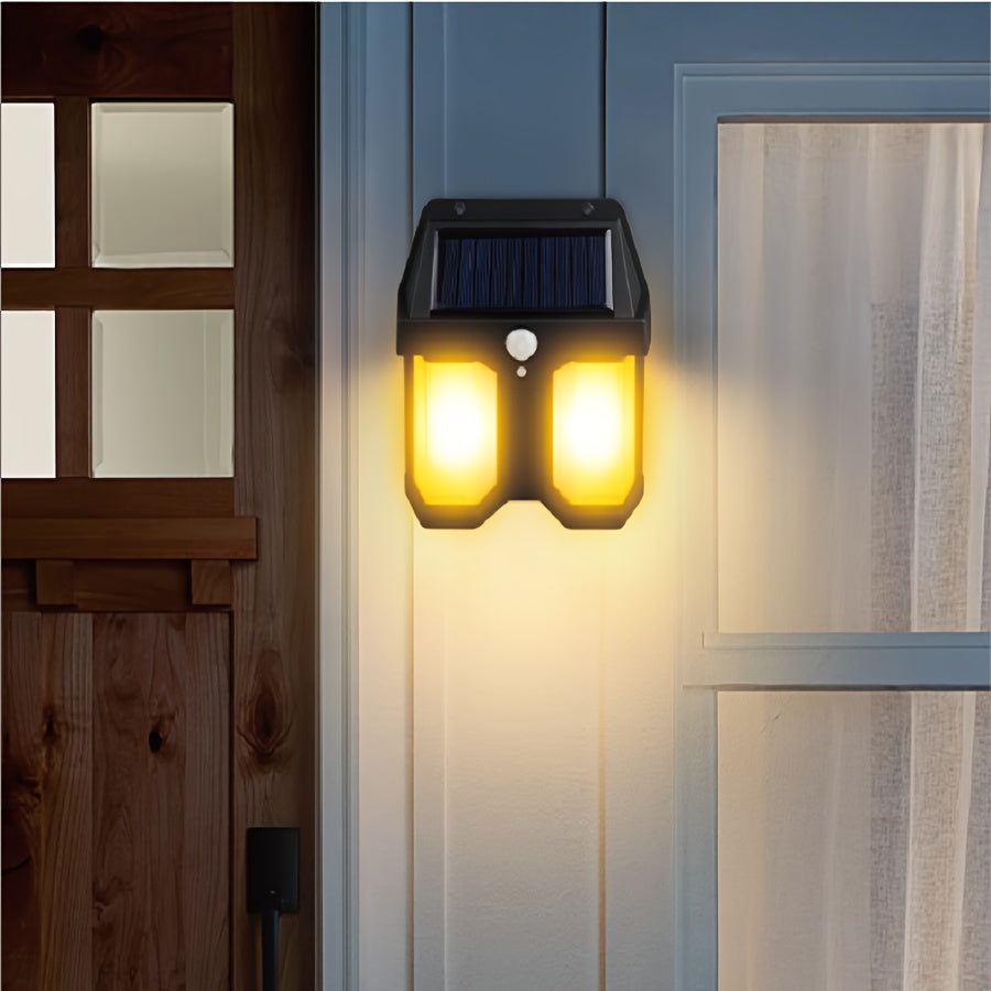 Catterton LED Double Bulb Solar Wall light (Pack Of 2) - view 3