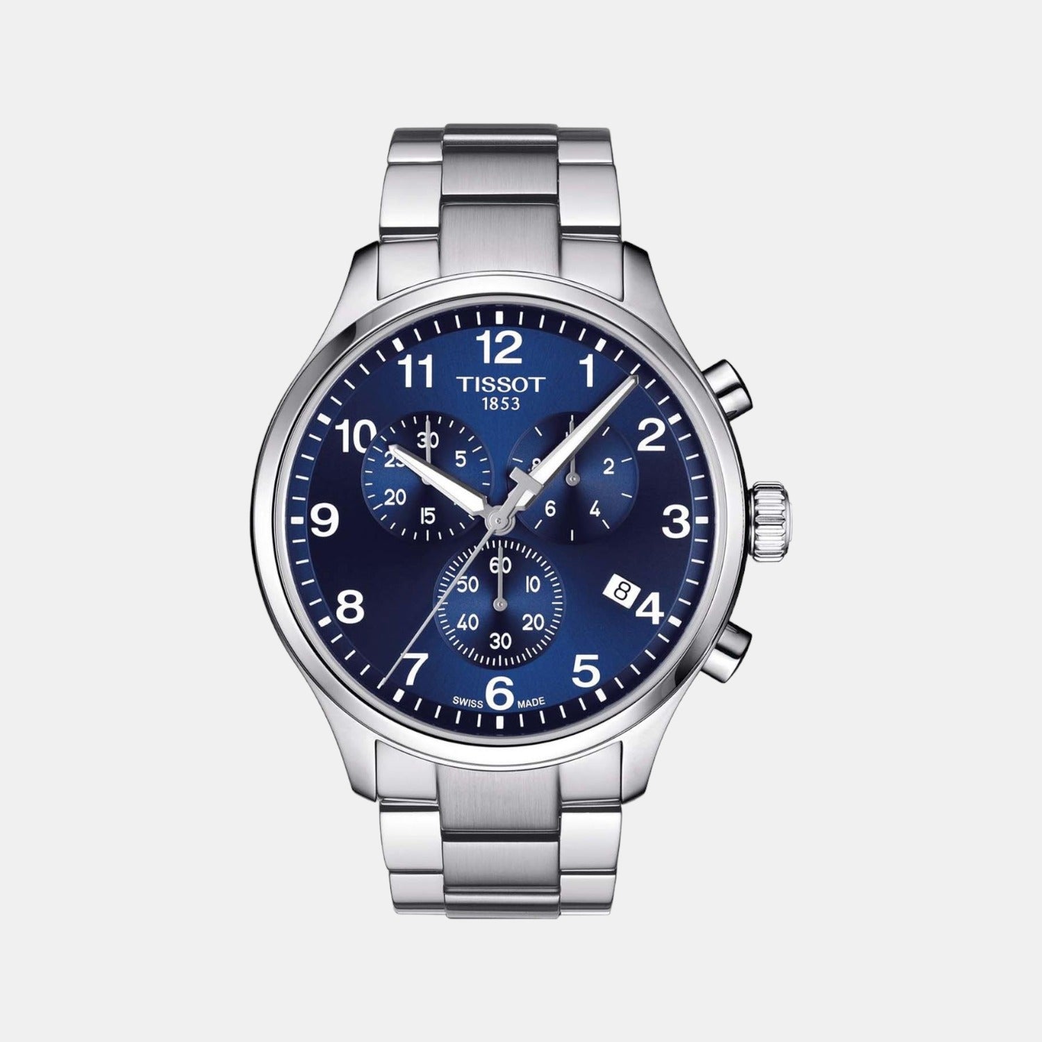 Tissot Chrono Xl Classic Men Quartz Blue Dial Chronograph Stainless Steel Watch T1166171104701