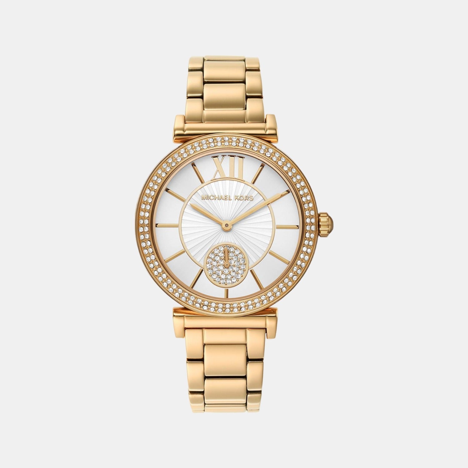 Michael Kors Abbey Women Quartz White Dial Analog Stainless Steel Watch MK4615