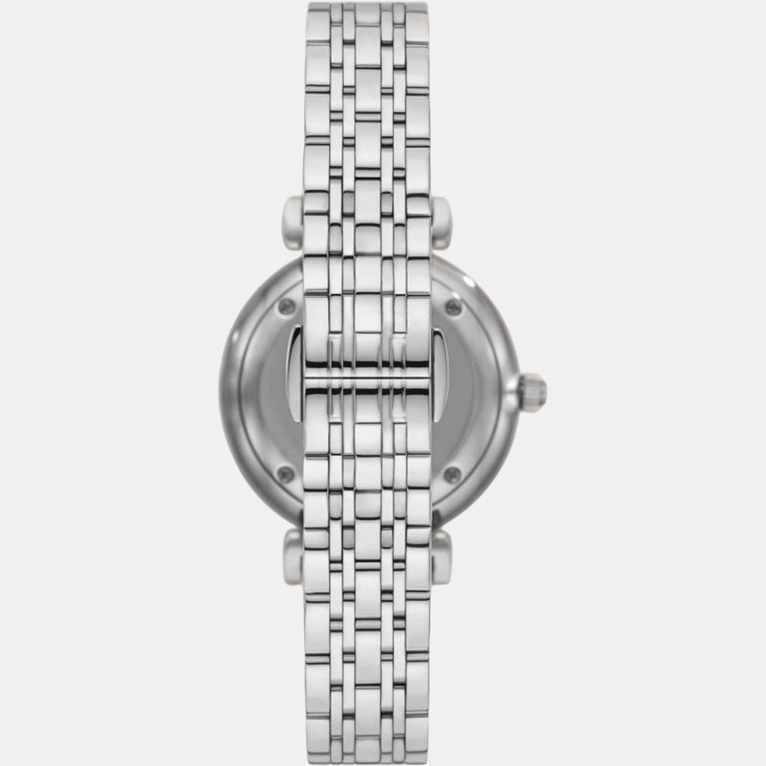 Emporio Armani Gianni T-Bar Women Quartz Silver Dial Analog Stainless Steel Watch AR11445 - view 2