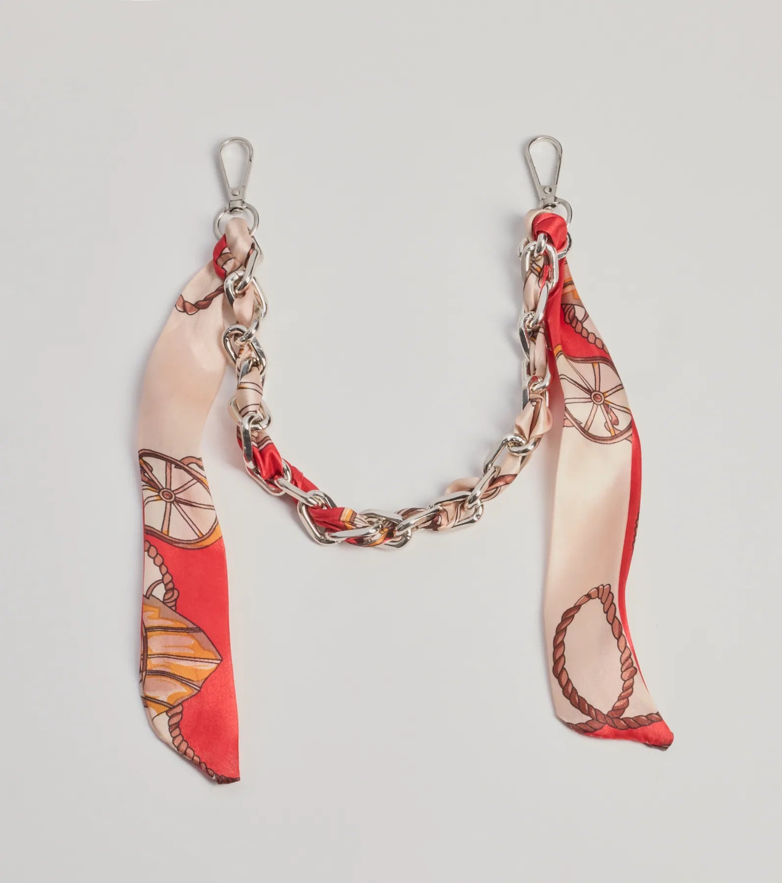 Windsor It Girl Scarf Chunky Chain Bag Charm