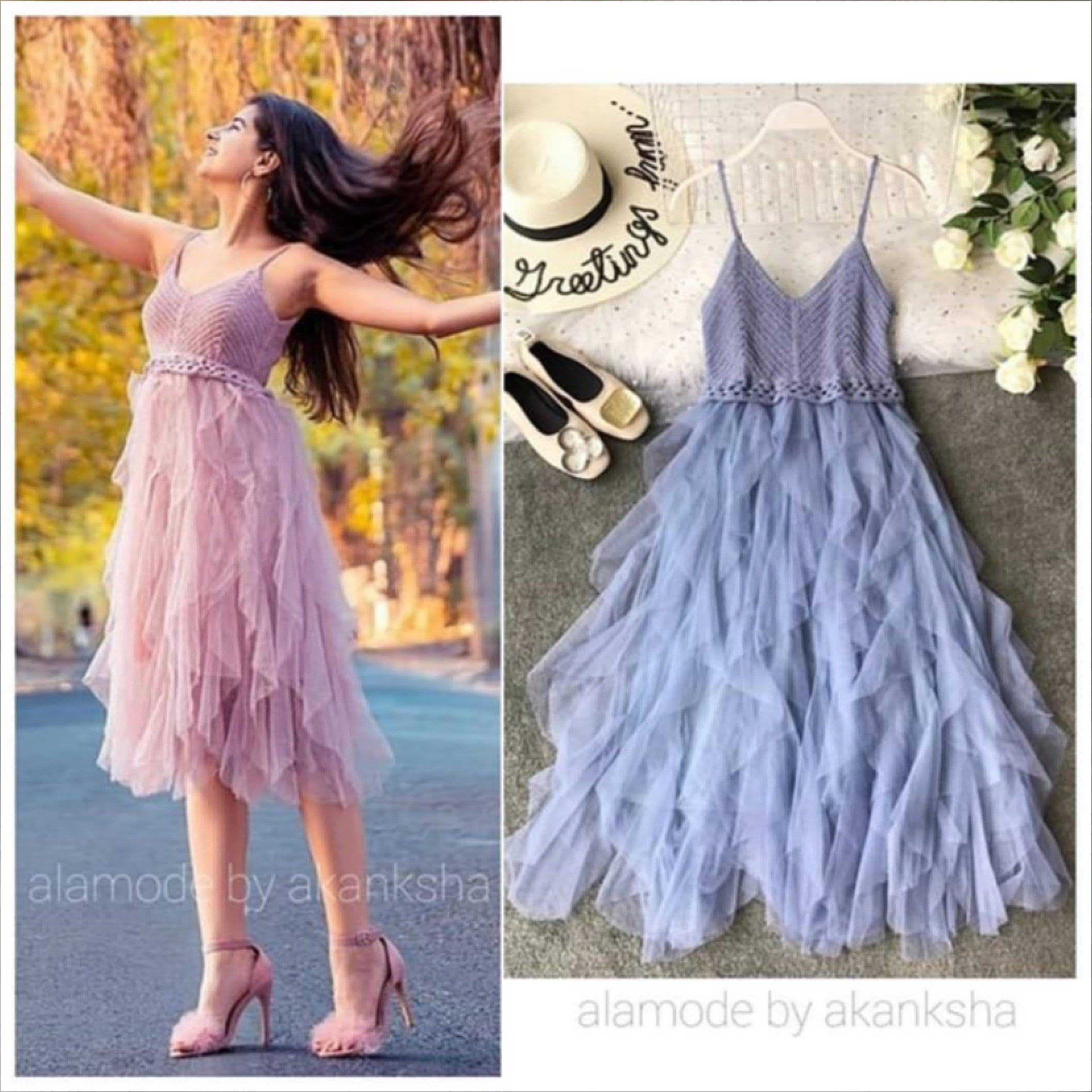Alamode By Akanksha Serena Inox Midi Dress