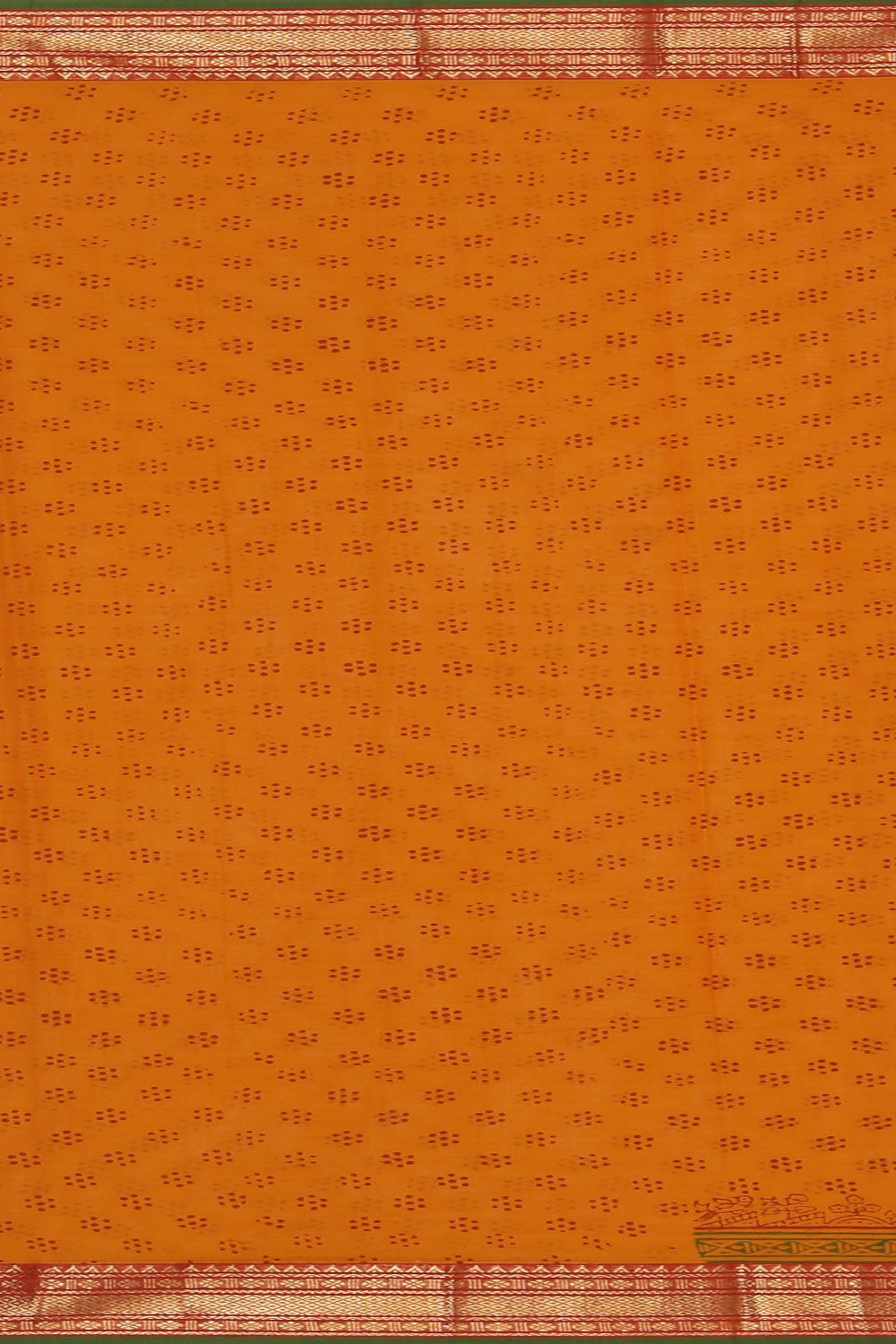 Kalanjali Ethnics Hand block printed cotton saree - view 5