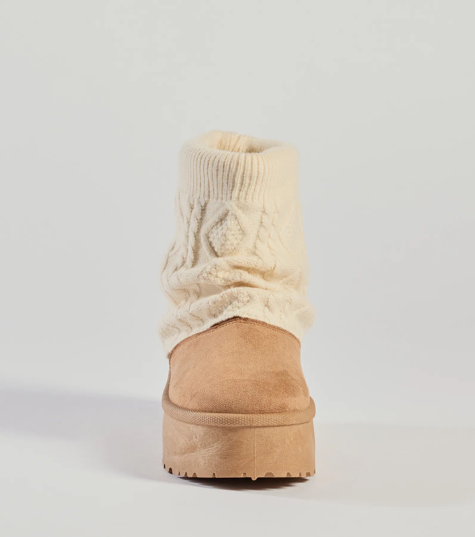 Windsor Cozy Vibes Cable Knit Platform Slippers - view 7