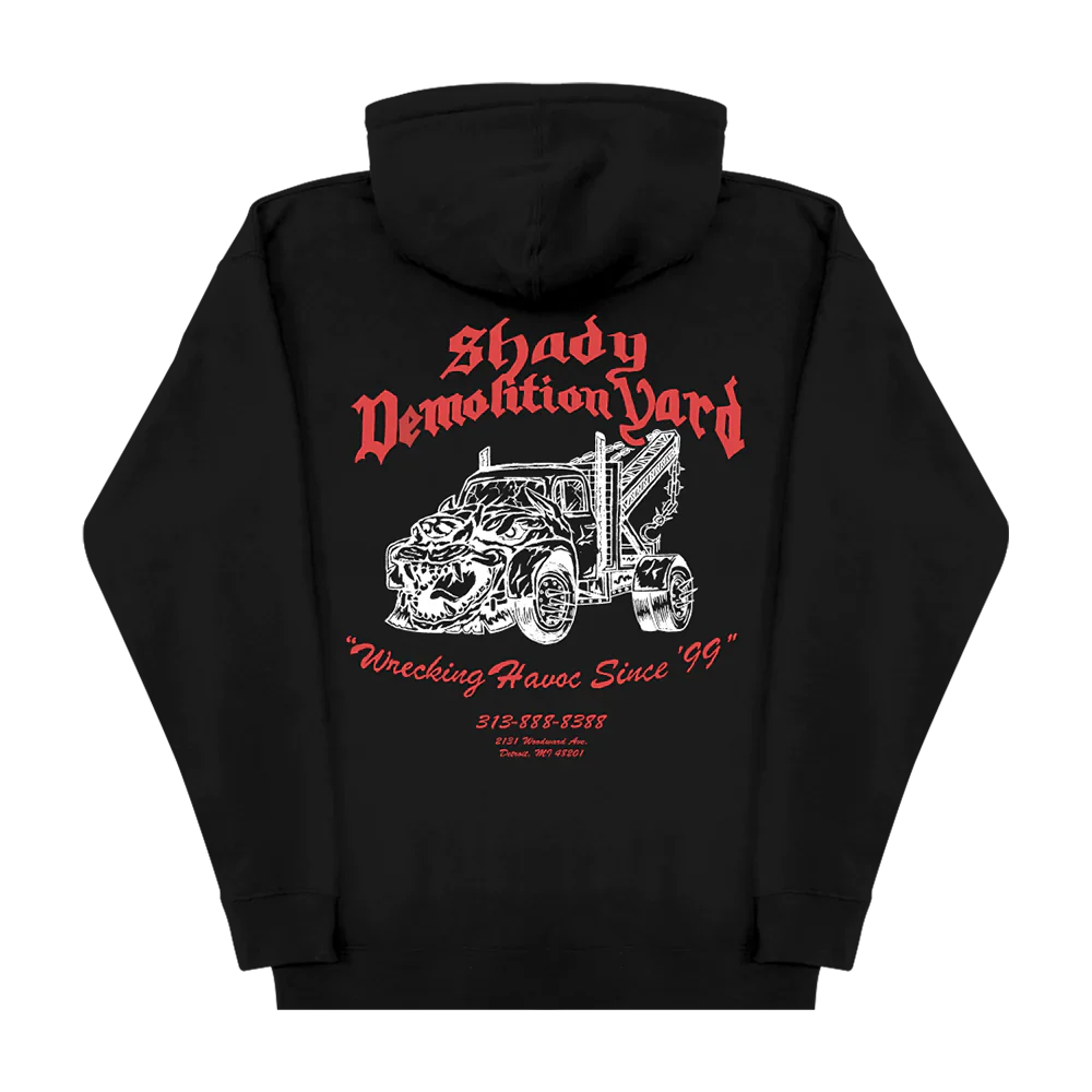 Cop Underdog Eminem Shady Demolition Barbed Wire Hoodie (Black ) - view 2