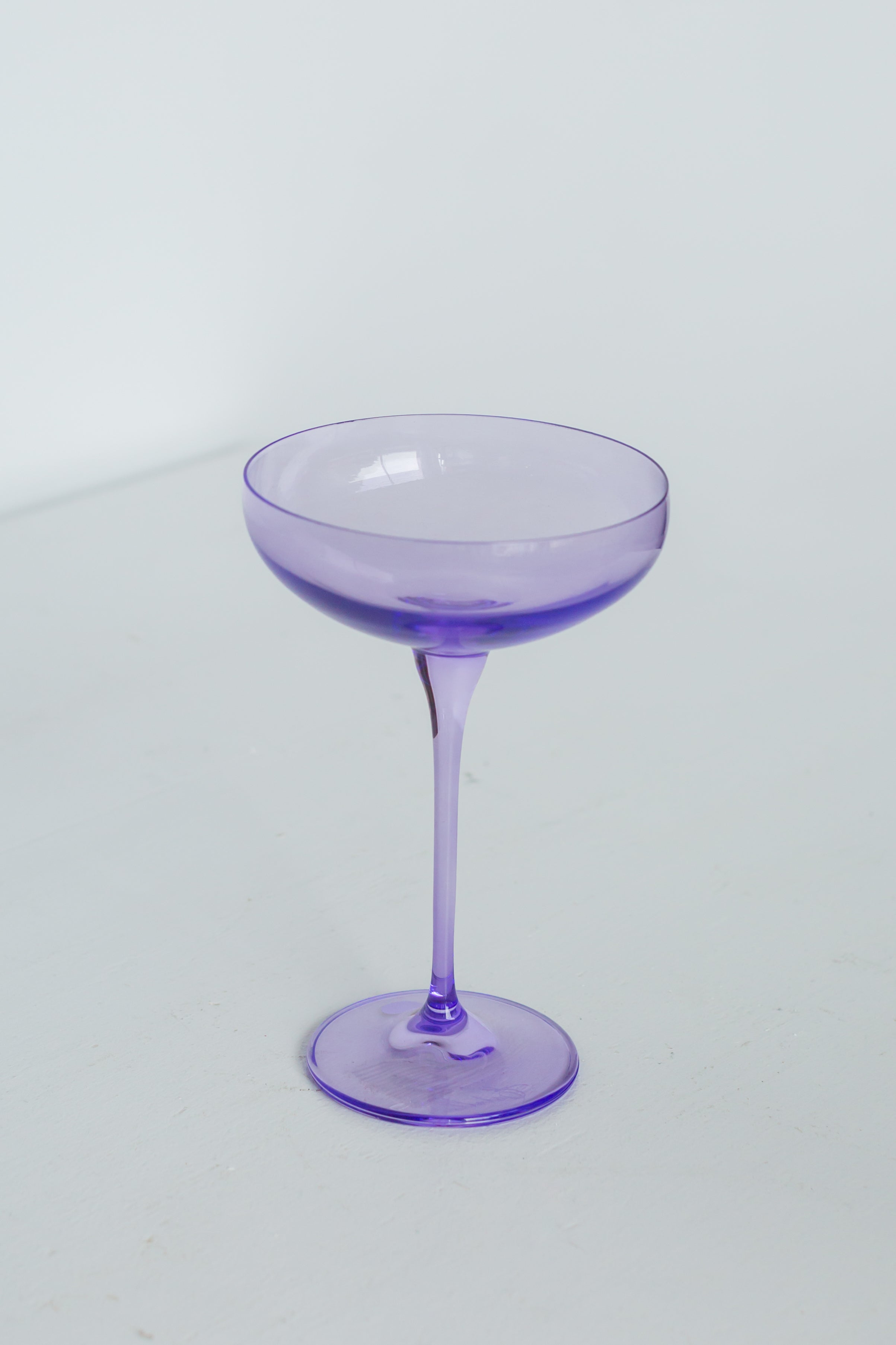 Estelle Colored Glass Estelle Colored Champagne Coupe Stemware - Set of 2 {Lavender} - view 3