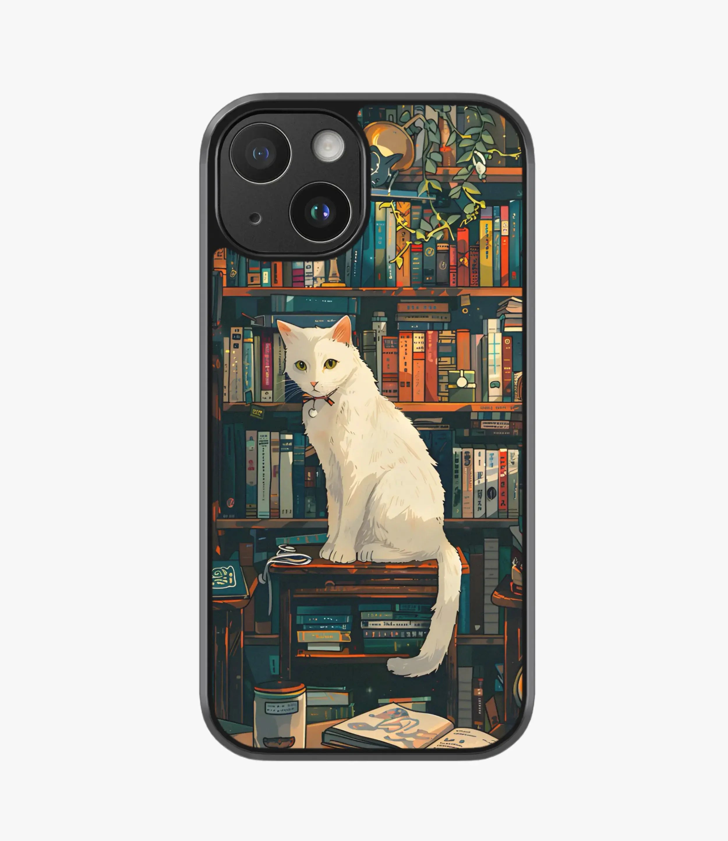 The Case Company Bookish Cat Hybrid Phone Case