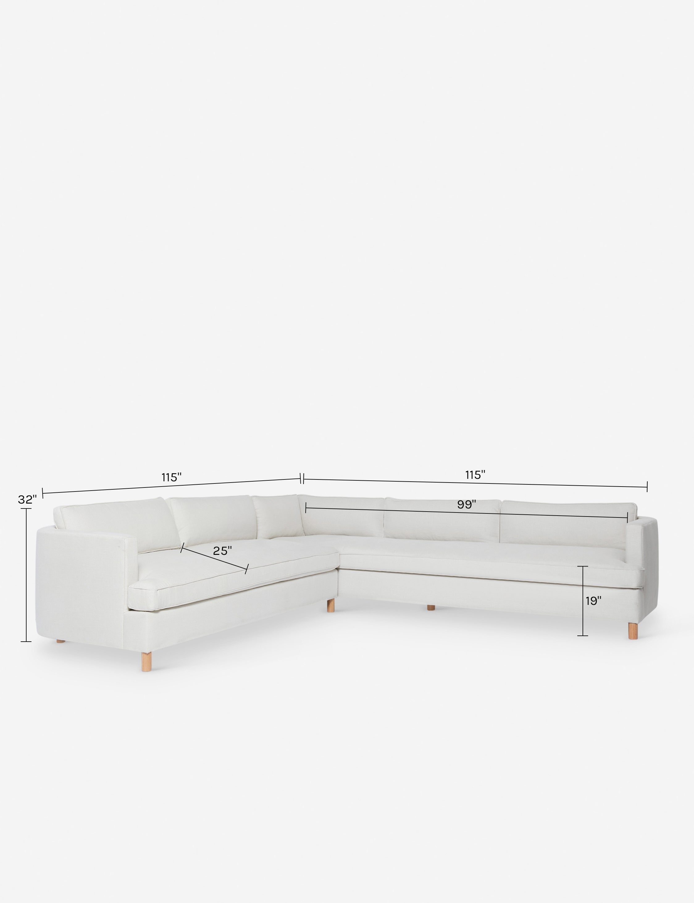 Lulu and Georgia Belmont Corner Sectional Sofa by Ginny Macdonald - view 232