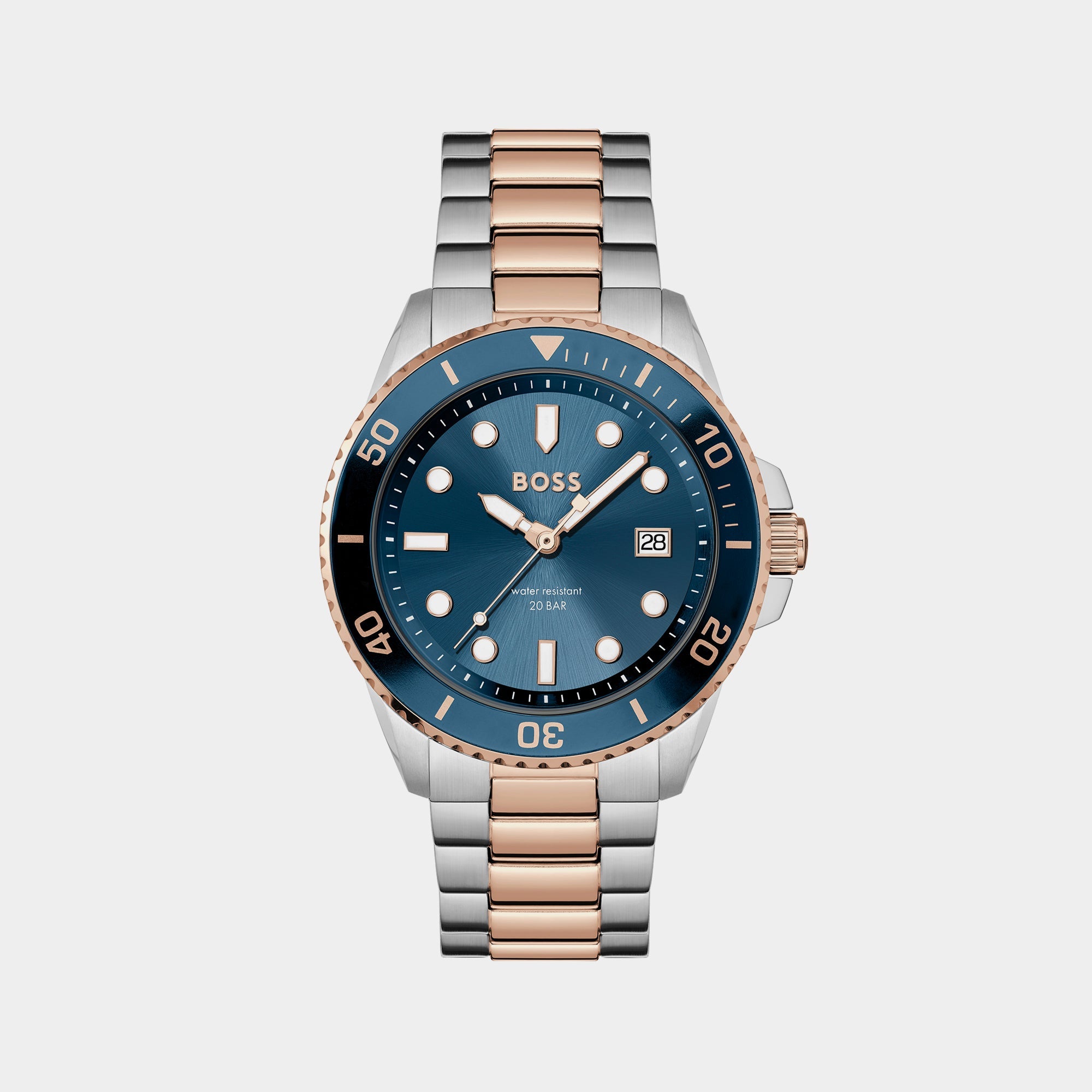 Boss Ace Men Quartz Blue Dial Analog Stainless Steel Watch 1514012