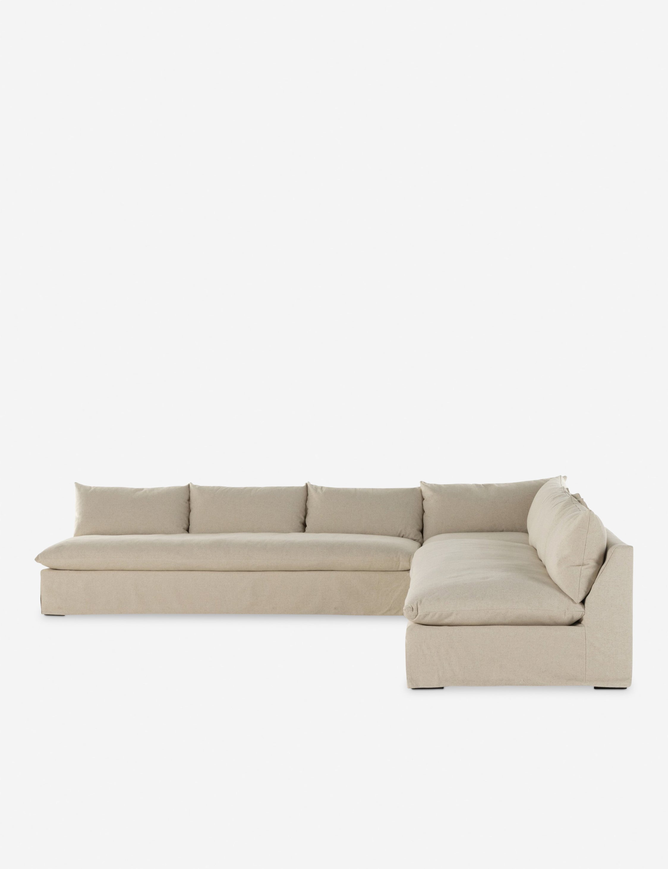 Lulu and Georgia Penn Slipcover Sectional Sofa - view 2