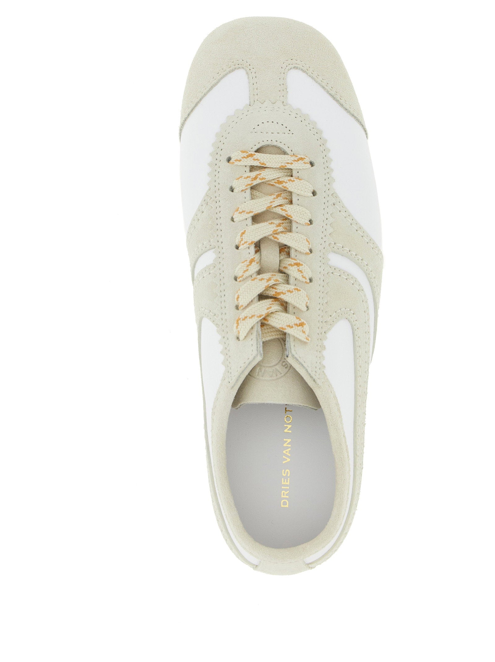 Dries Van Noten Leather And Suede Sneakers - view 4