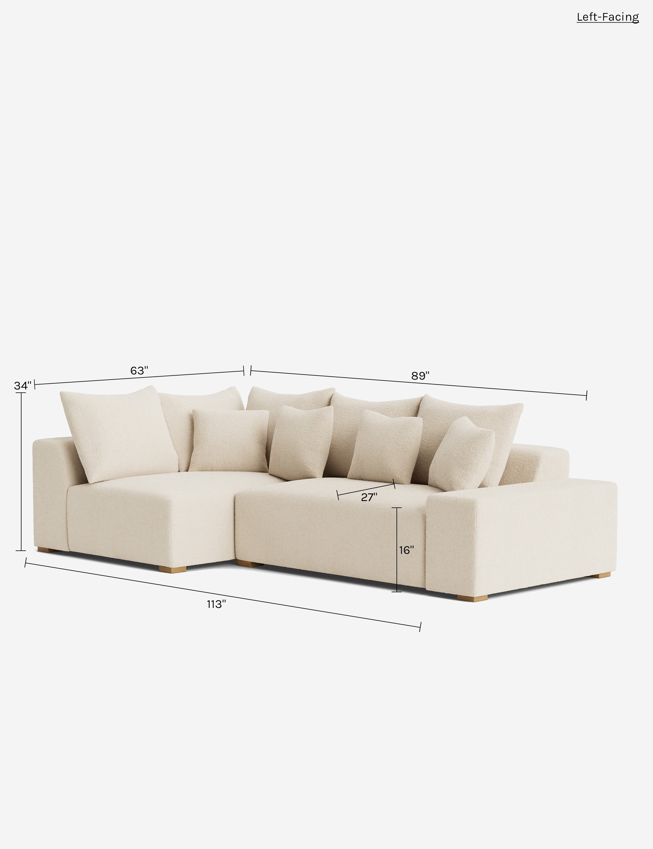 Lulu and Georgia Clayton Sectional Sofa - view 151
