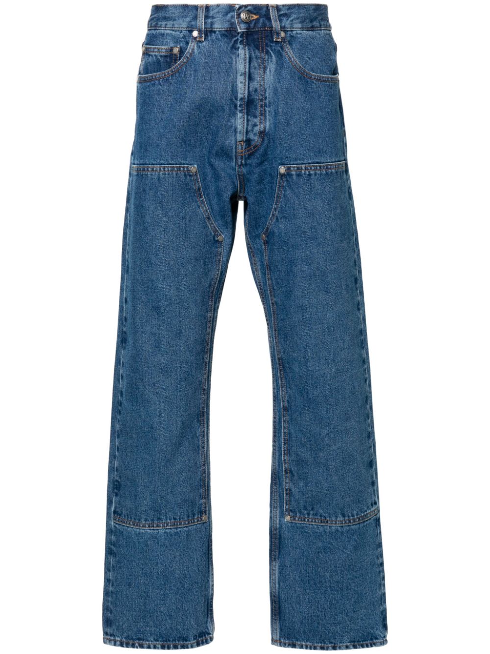 Palm Angels Monogram denim jeans – Cotton 100%