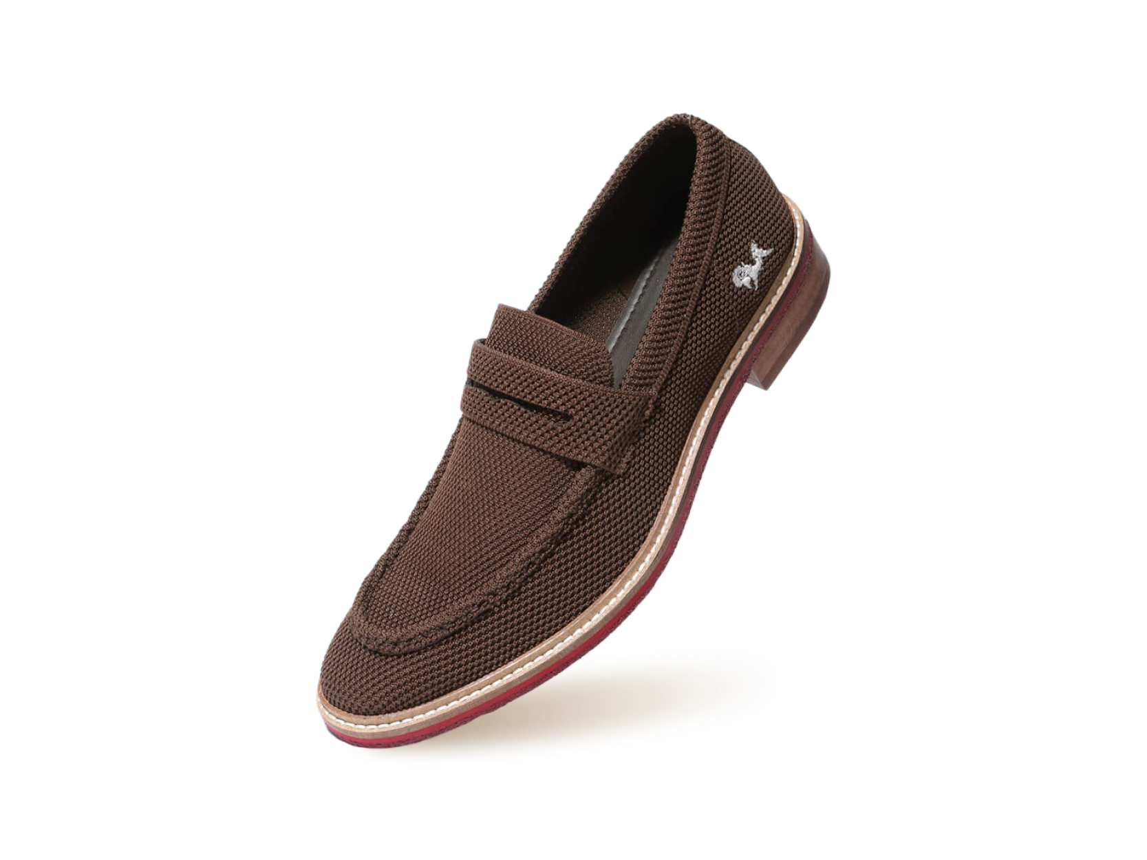 Neeman's Block Heel Loafers : Brown - view 10