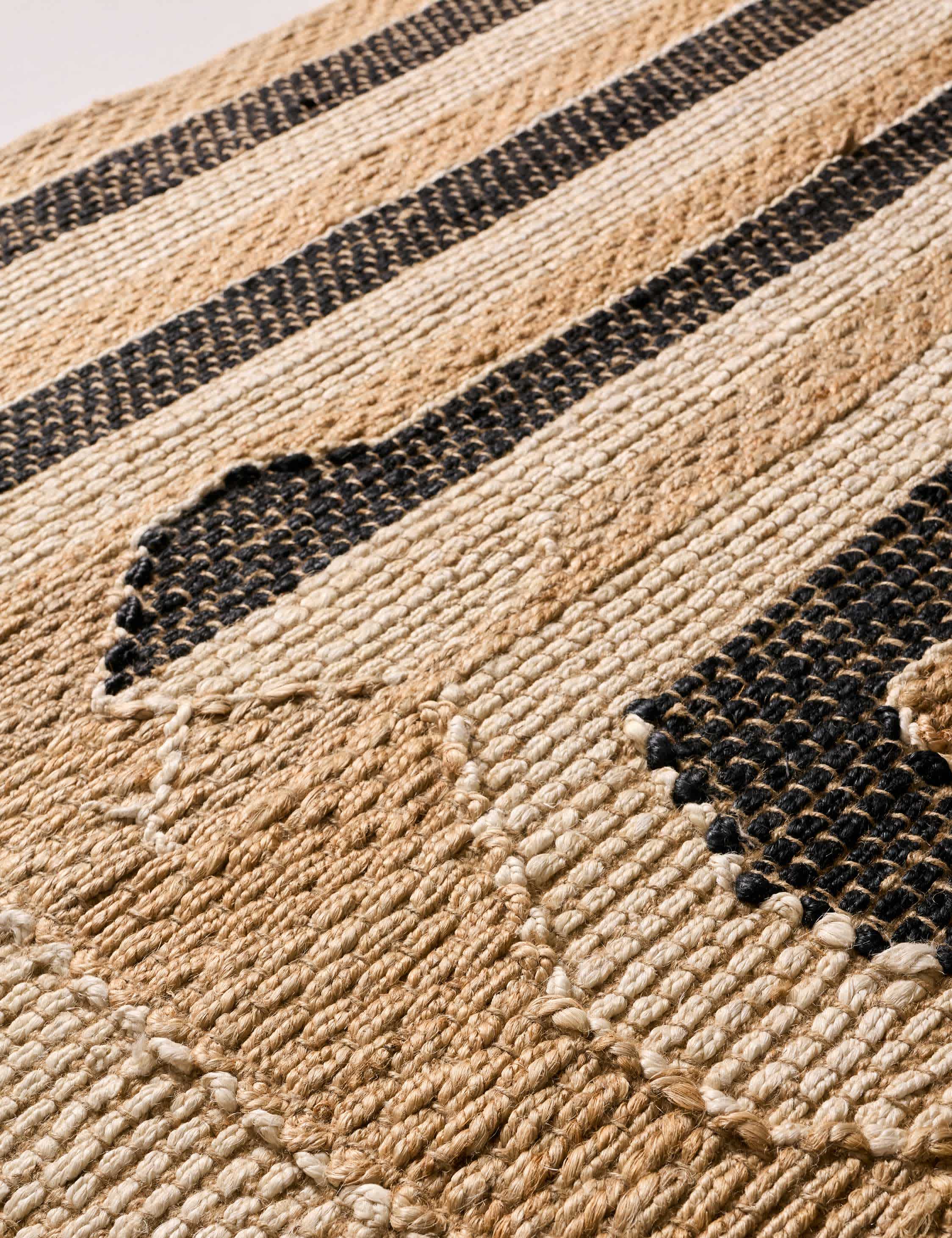 Lulu and Georgia Bushra Handwoven Jute Rug – Tan and Beige - view 6