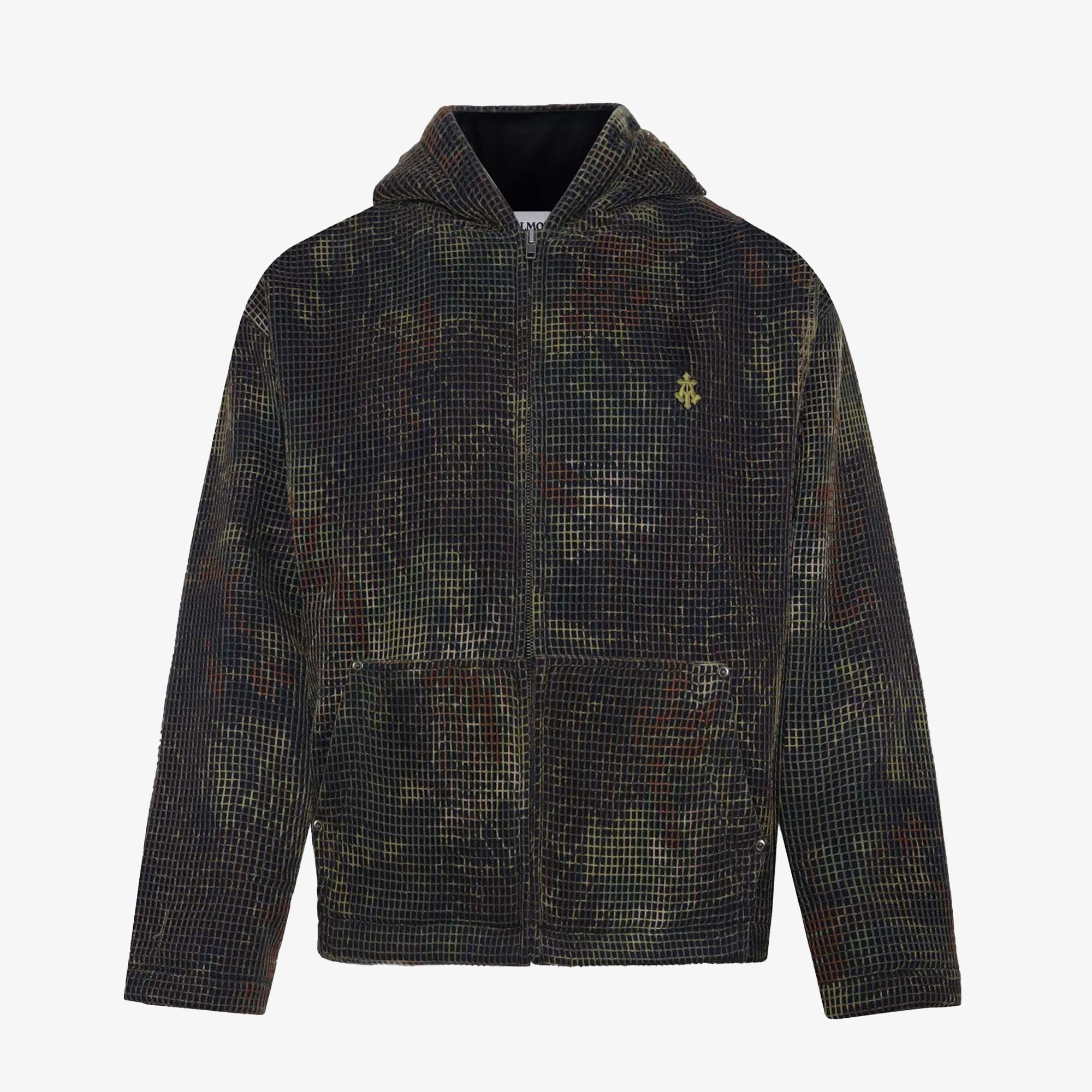 Almost Gods | Mandrake Camo Net Zip Hoodie { Brown - view 2