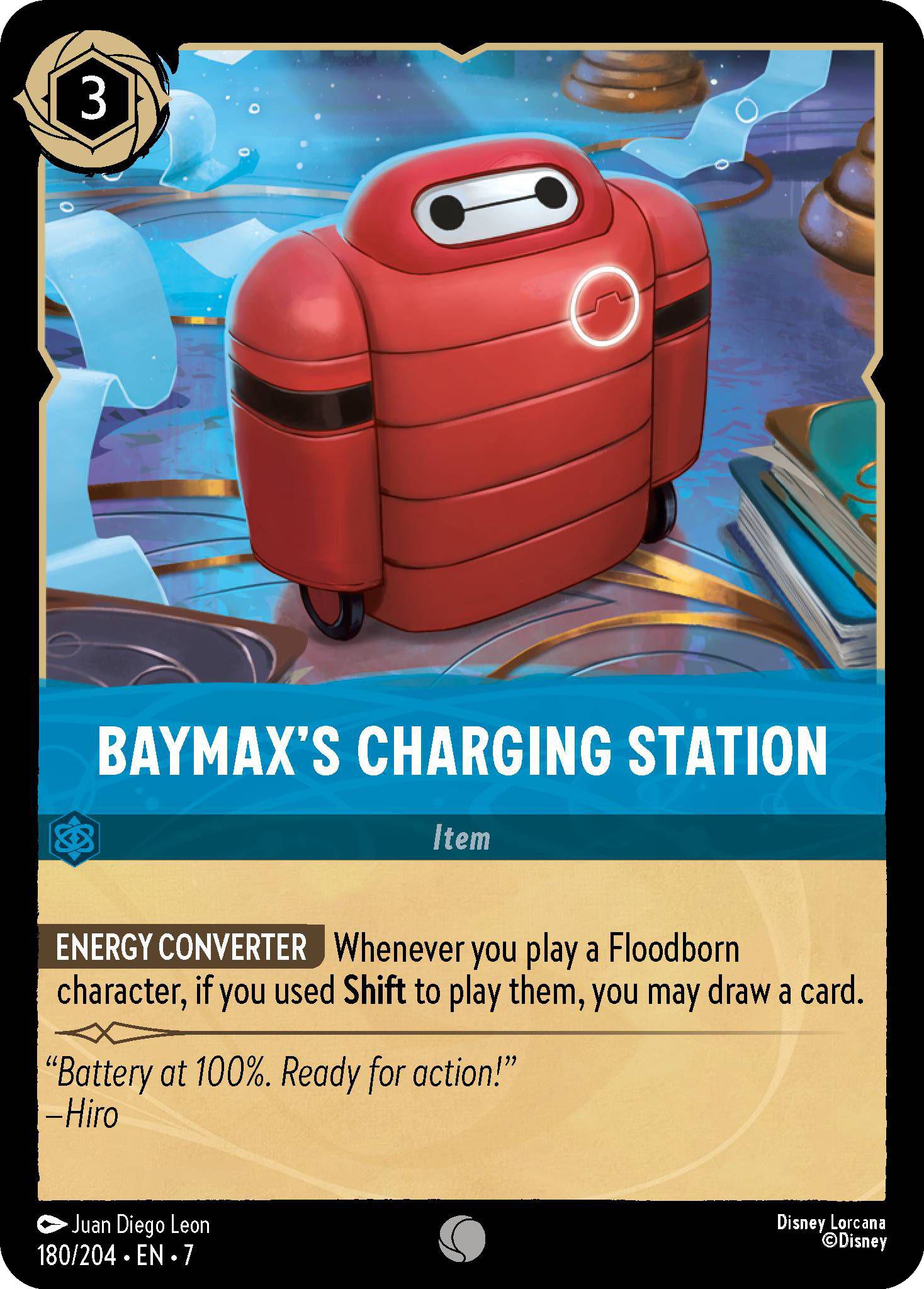 Lorcana Baymax's Charging Station - 180/204 [Archazia's Island] [Non-Foil]