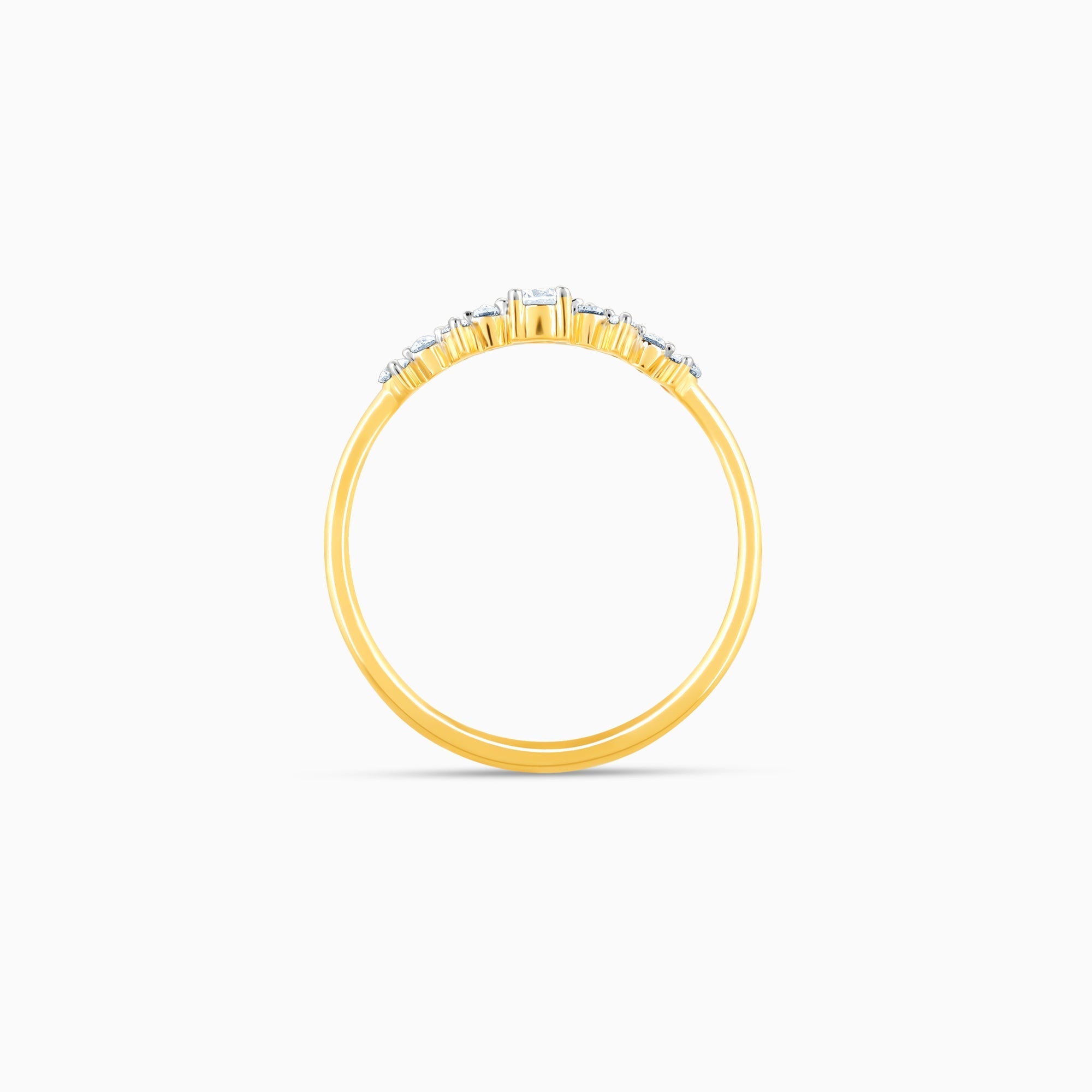 GIVA Jewellery Gold Enchanted Dream Diamond Ring - view 6