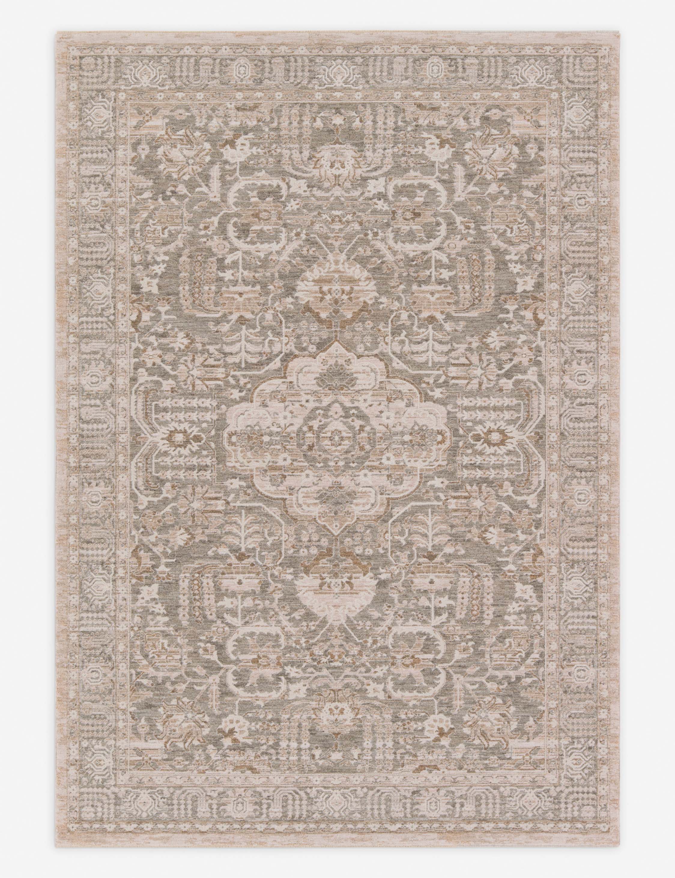 Lulu and Georgia Malak Rug – Beige and Gray