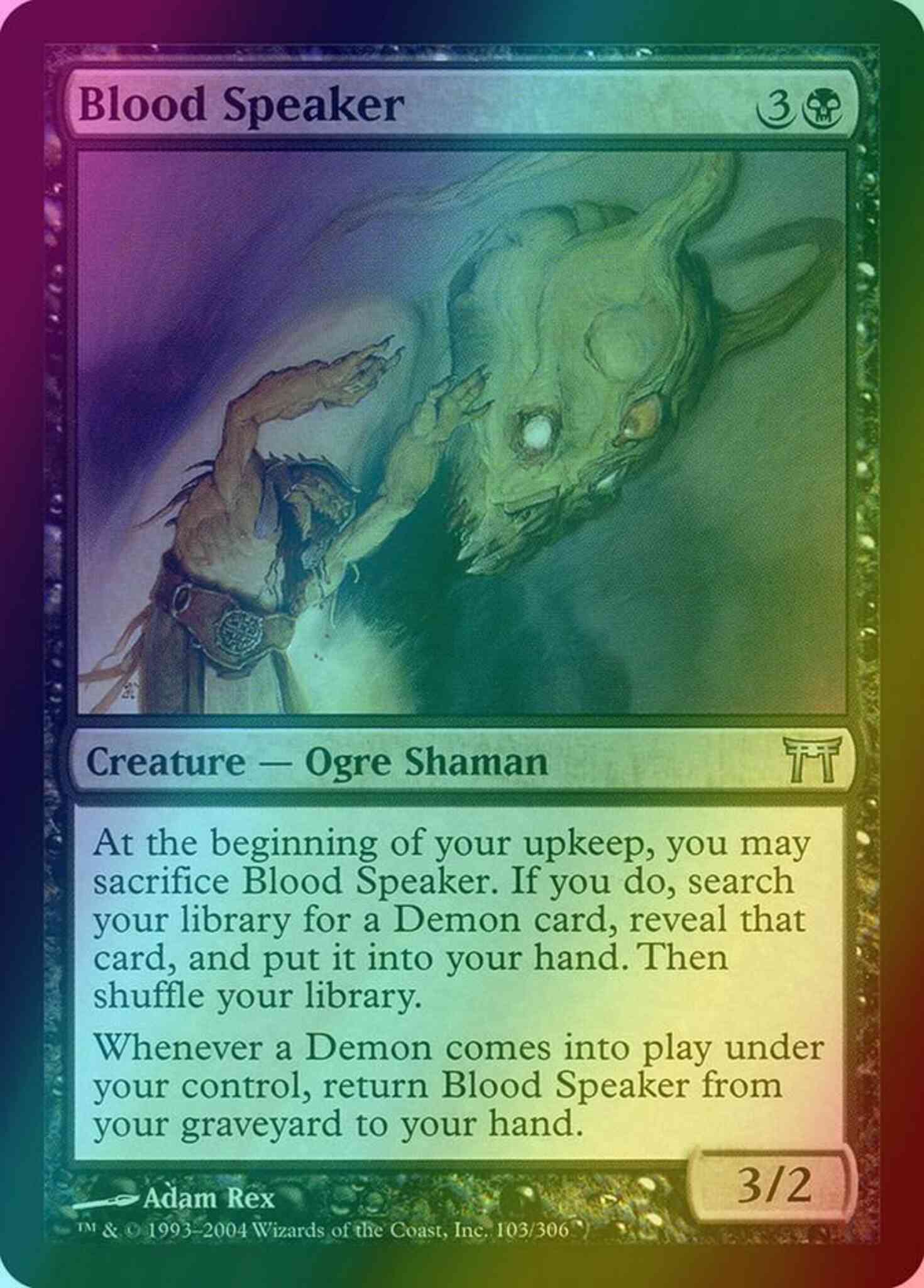 Blood speaker 103 – Magic Blood Speaker [103] [Champions of Kamigawa] [Foil]