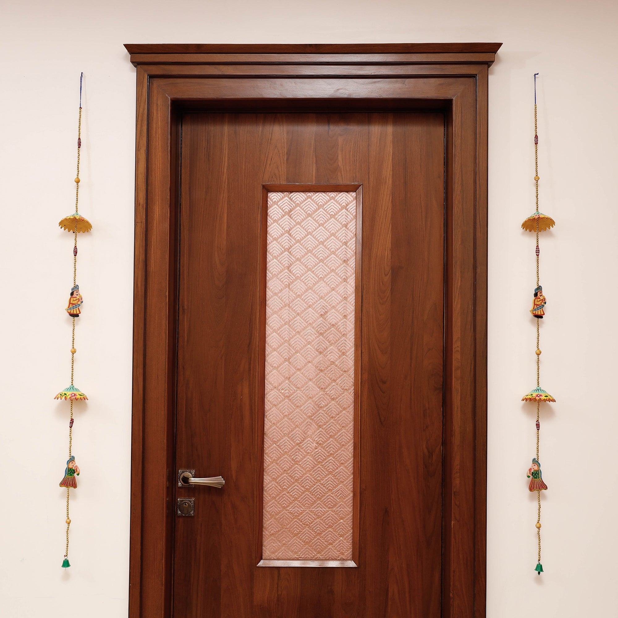 DEVENDRA SINGH Banaras Handpainted Wooden & Beadwork Decorative Hangings (Set of 2) - view 2