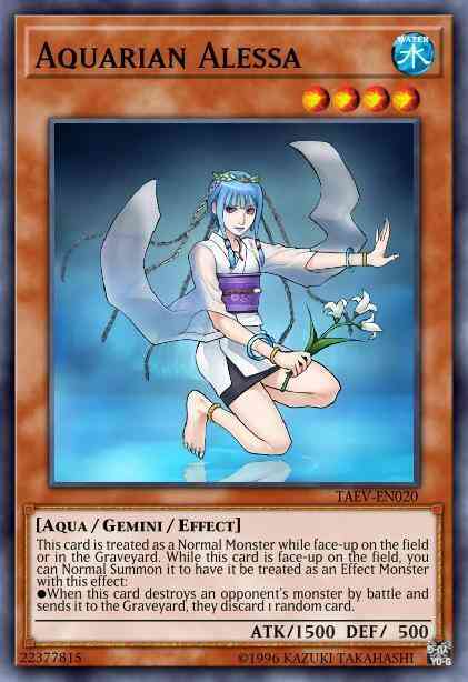 Yu-Gi-Oh! Aquarian Alessa - TAEV-EN020 - Ultimate Rare - Unlimited