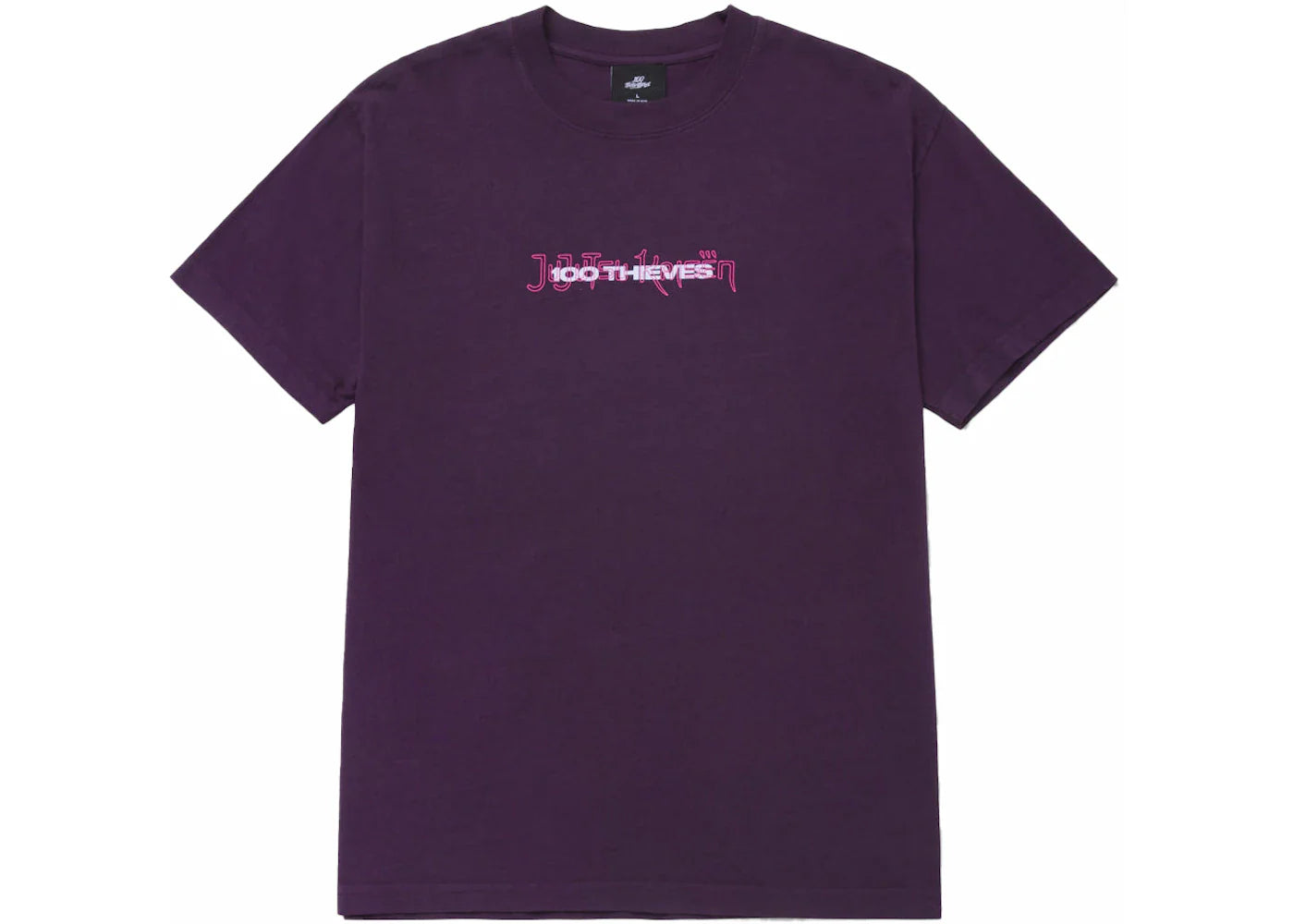 100 Thieves x Jujutsu Kaisen Yuji Gojo Megumi T-shirt Deep Violet
