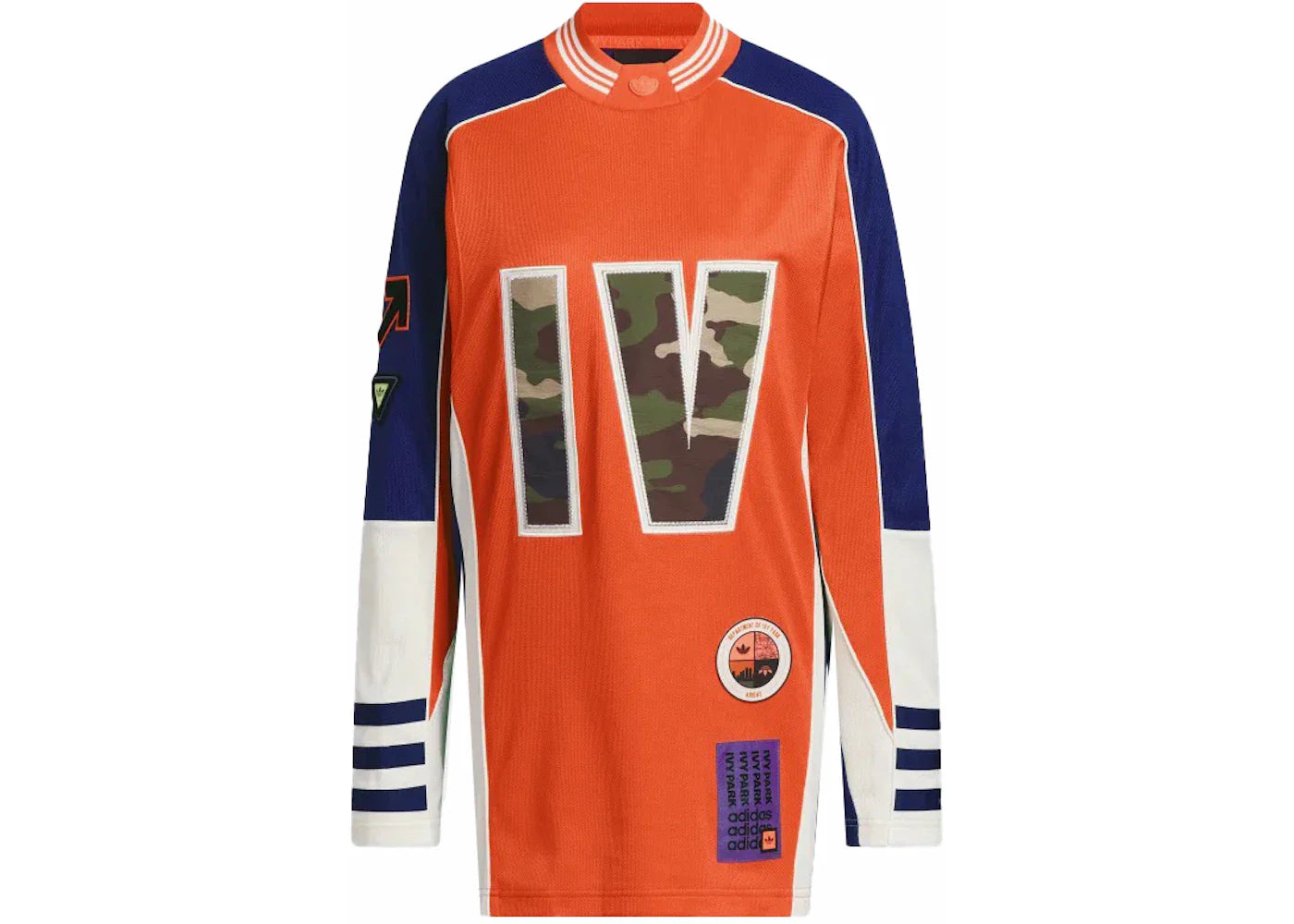 adidas Ivy Park Jersey Top (All Gender Asia Sizing) Solar Orange/Legacy Indigo