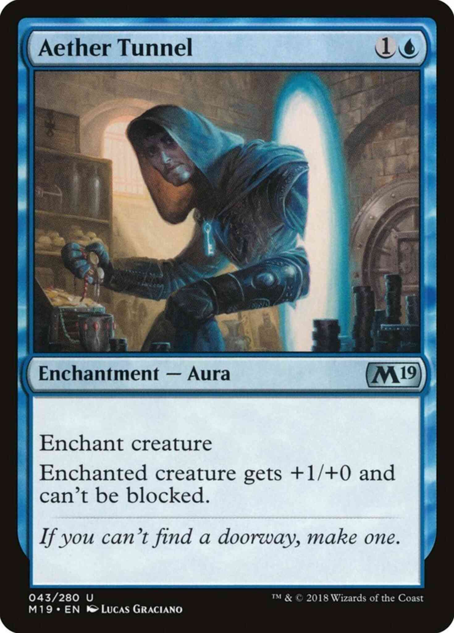 Aether tunnel 43 – Magic Aether Tunnel [43] [Core Set 2019] [Non-Foil]
