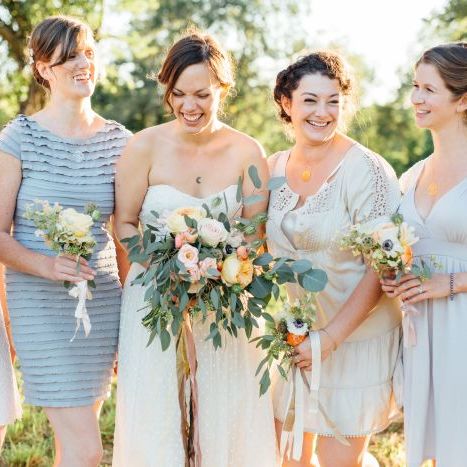 fiftyflowers.com Blush and Apricot Rustic Autumn Wedding