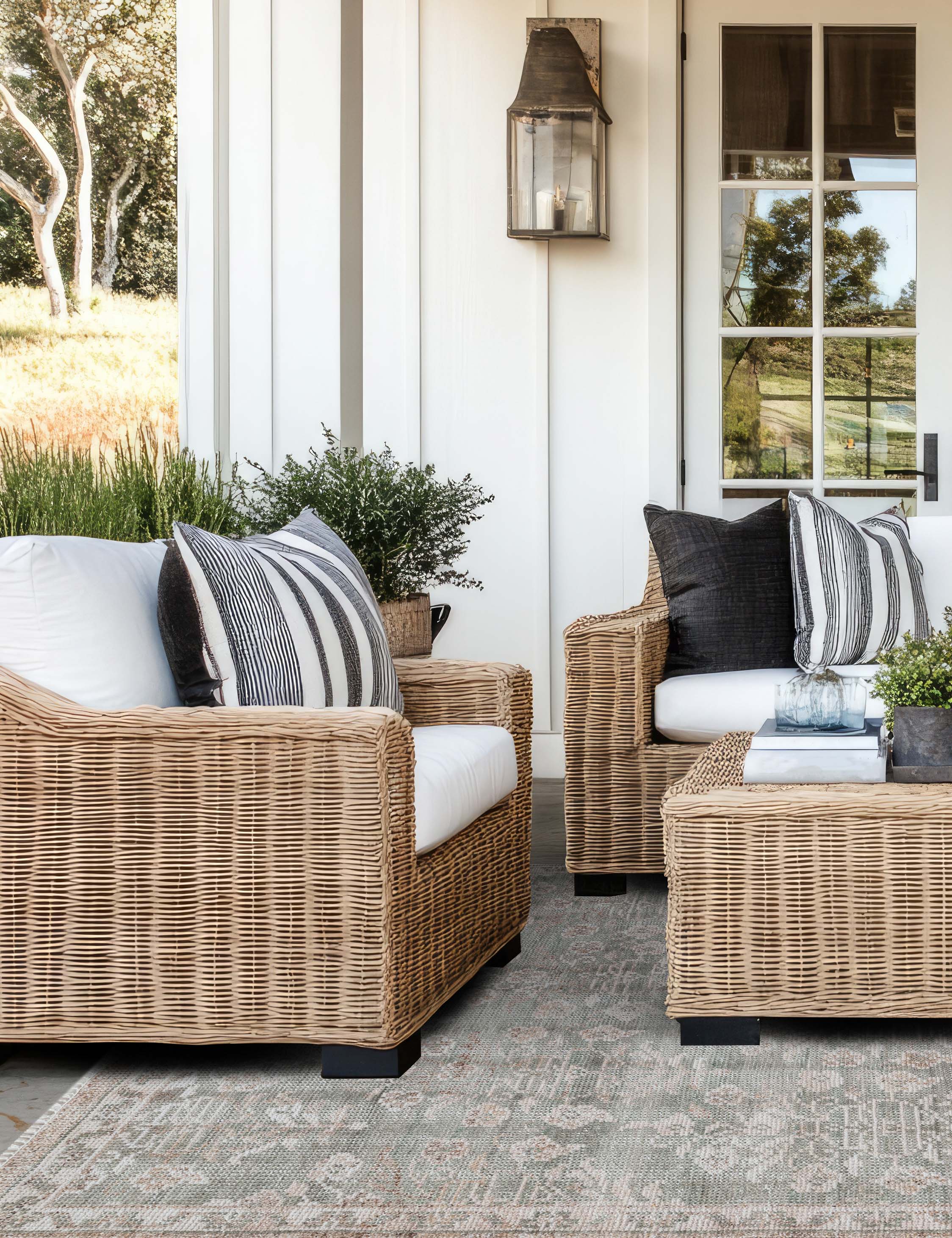 Lulu and Georgia Ortiz Hand-Knotted Indoor / Outdoor Rug - view 2